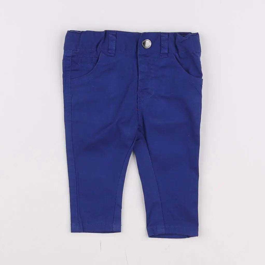 Vertbaudet - pantalon bleu - 3 mois