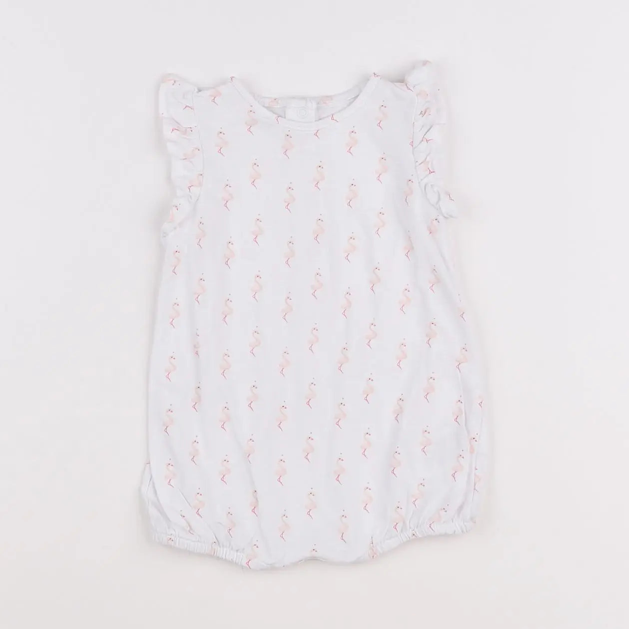 Vertbaudet - combinaison blanc, rose - 6 mois