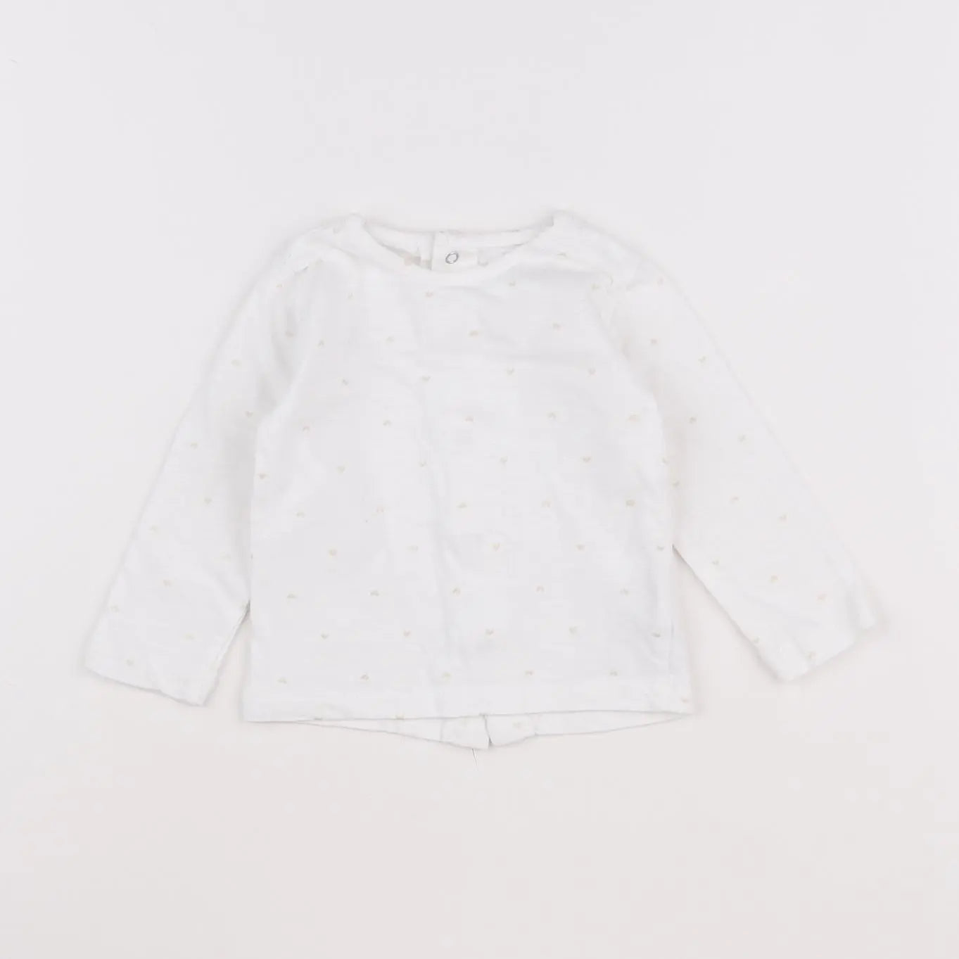 Vertbaudet - tee-shirt blanc - 9 mois