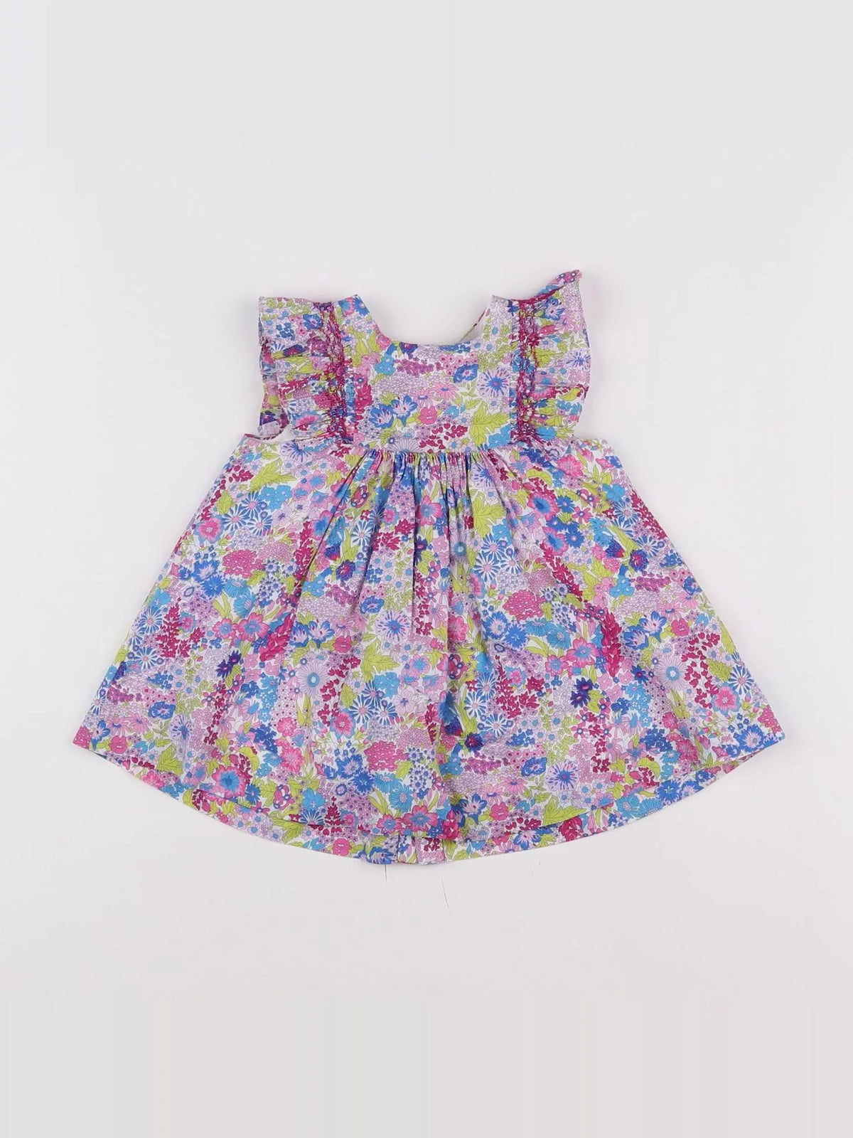 Jacadi - robe liberty multicolore - 6 mois