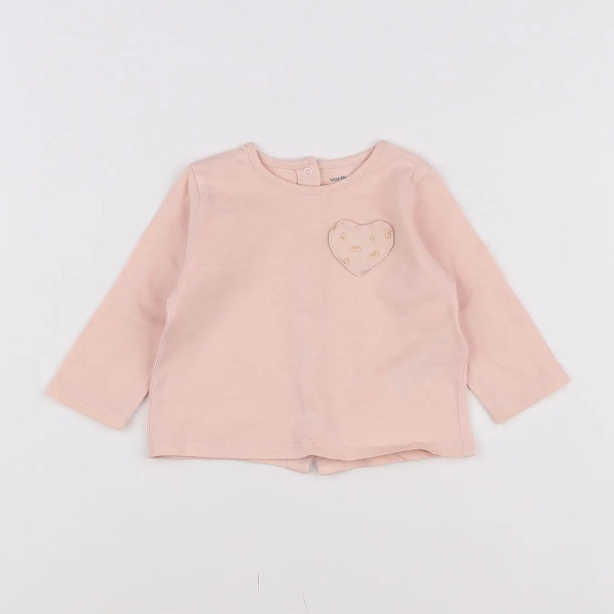 Vertbaudet - tee-shirt rose - 6 mois