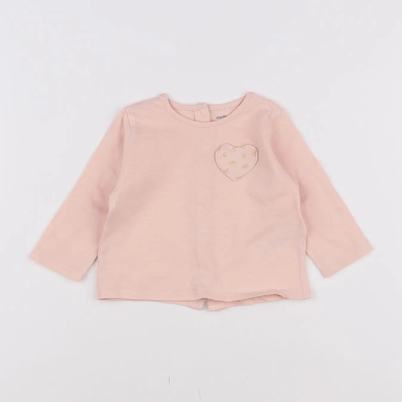 Vertbaudet - tee-shirt rose - 6 mois