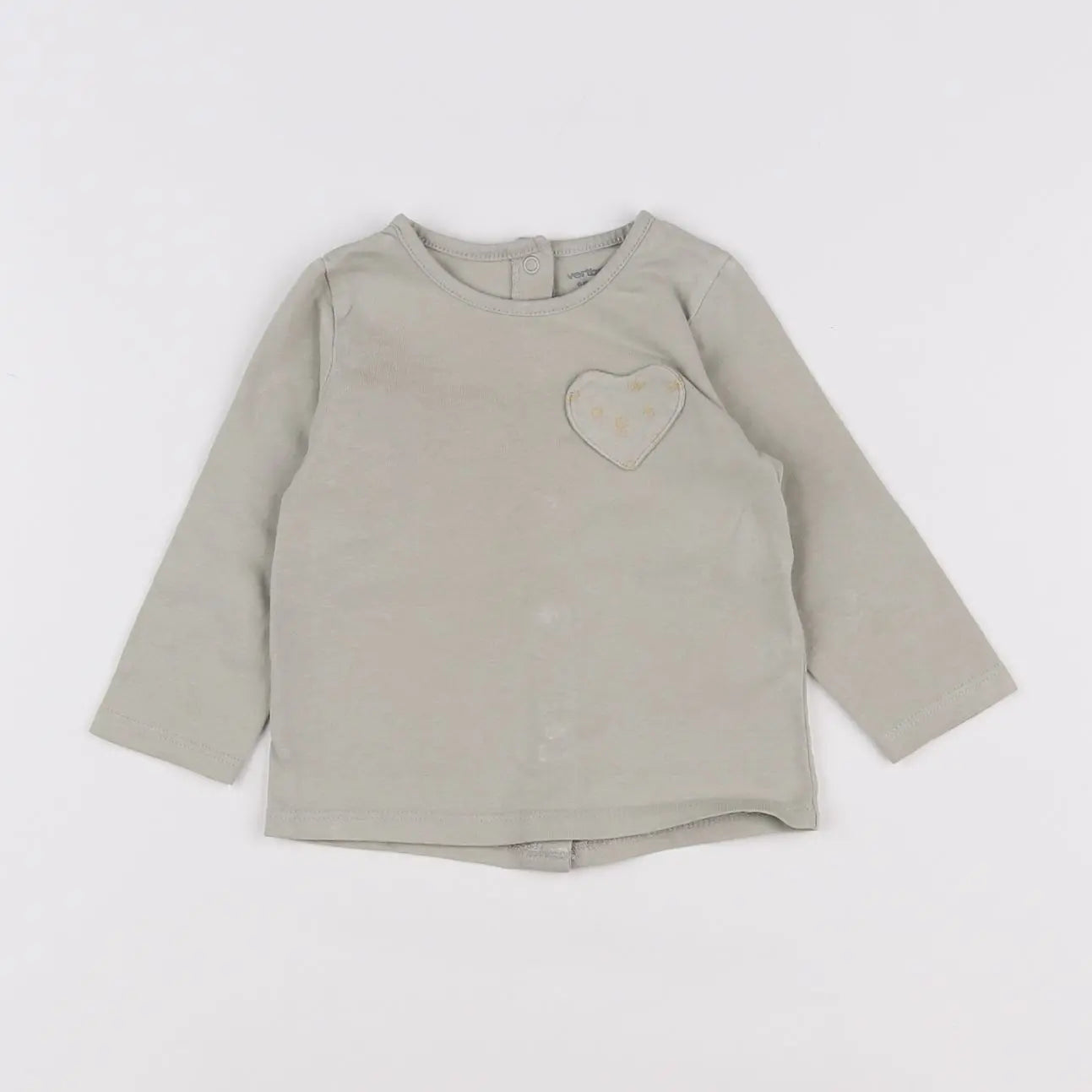 Vertbaudet - tee-shirt vert - 6 mois