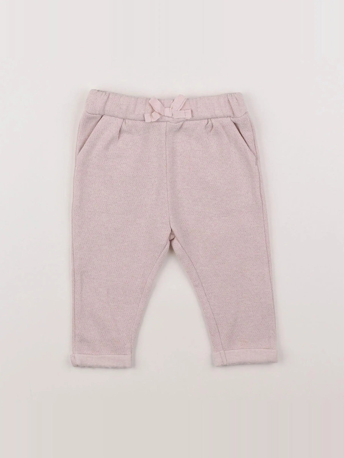 Vertbaudet - pantalon rose - 9 mois