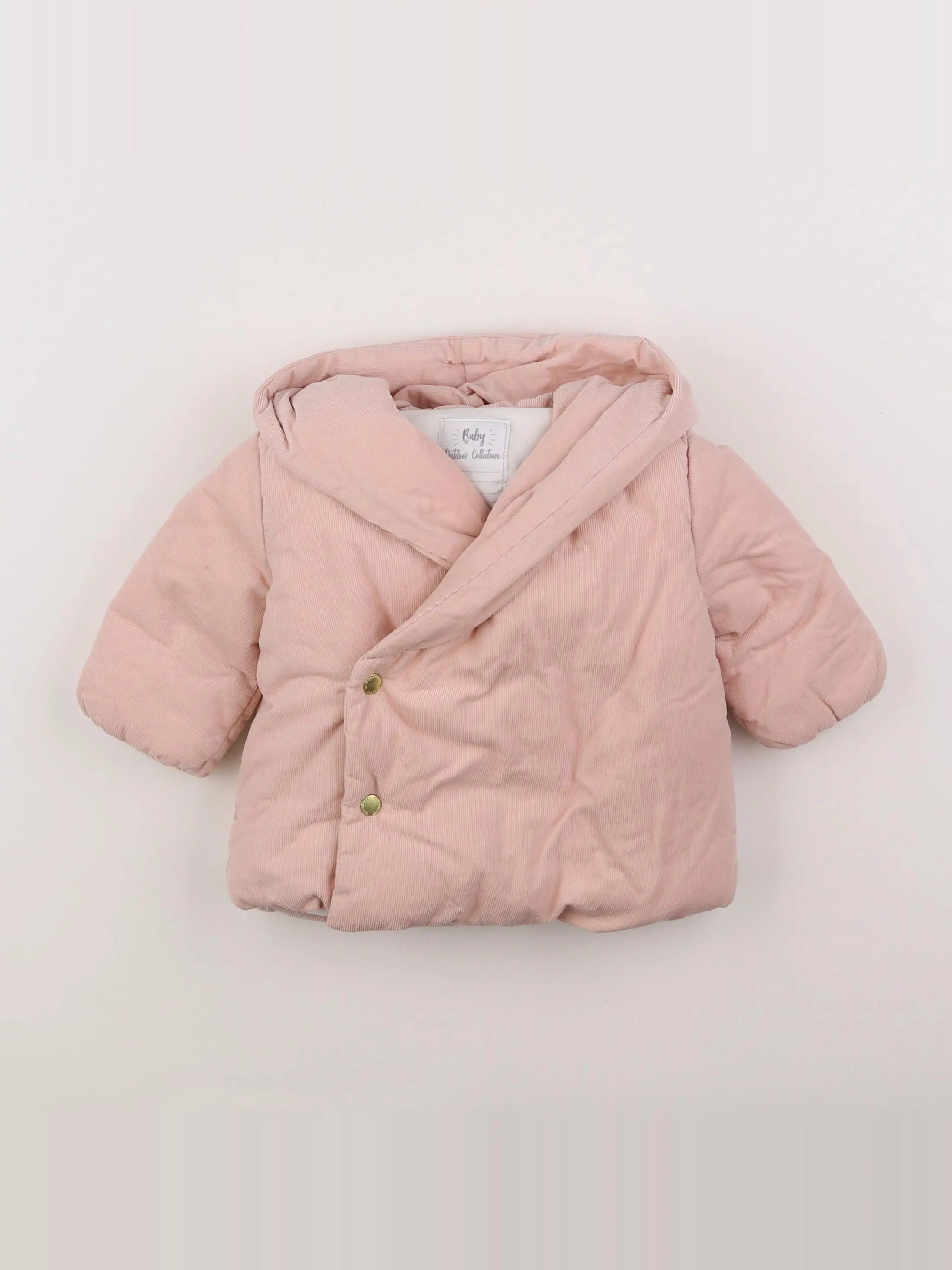 Vertbaudet - manteau rose - 3 mois