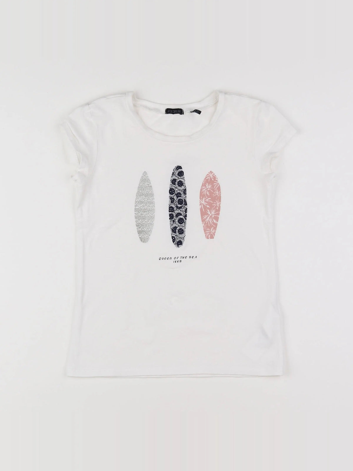 IKKS - tee-shirt blanc - 8 ans