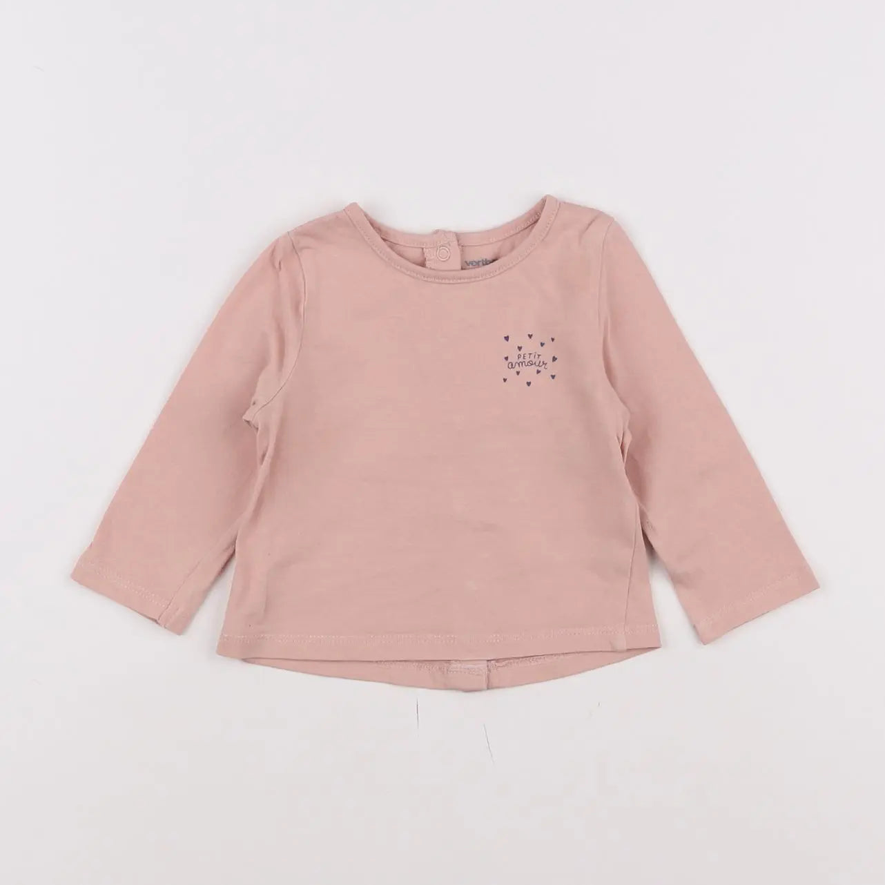 Vertbaudet - tee-shirt rose - 3 mois