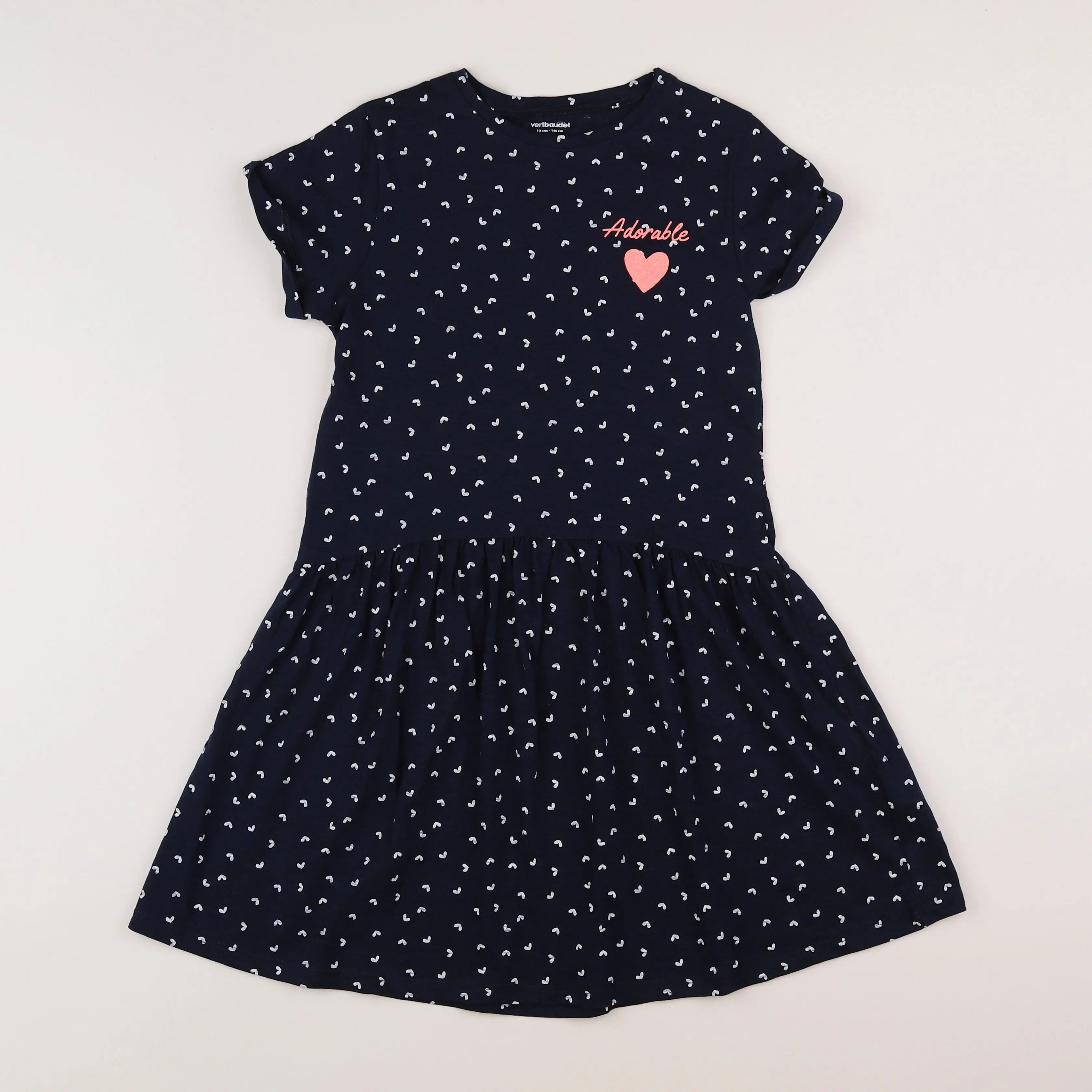Vertbaudet - robe bleu - 10 ans