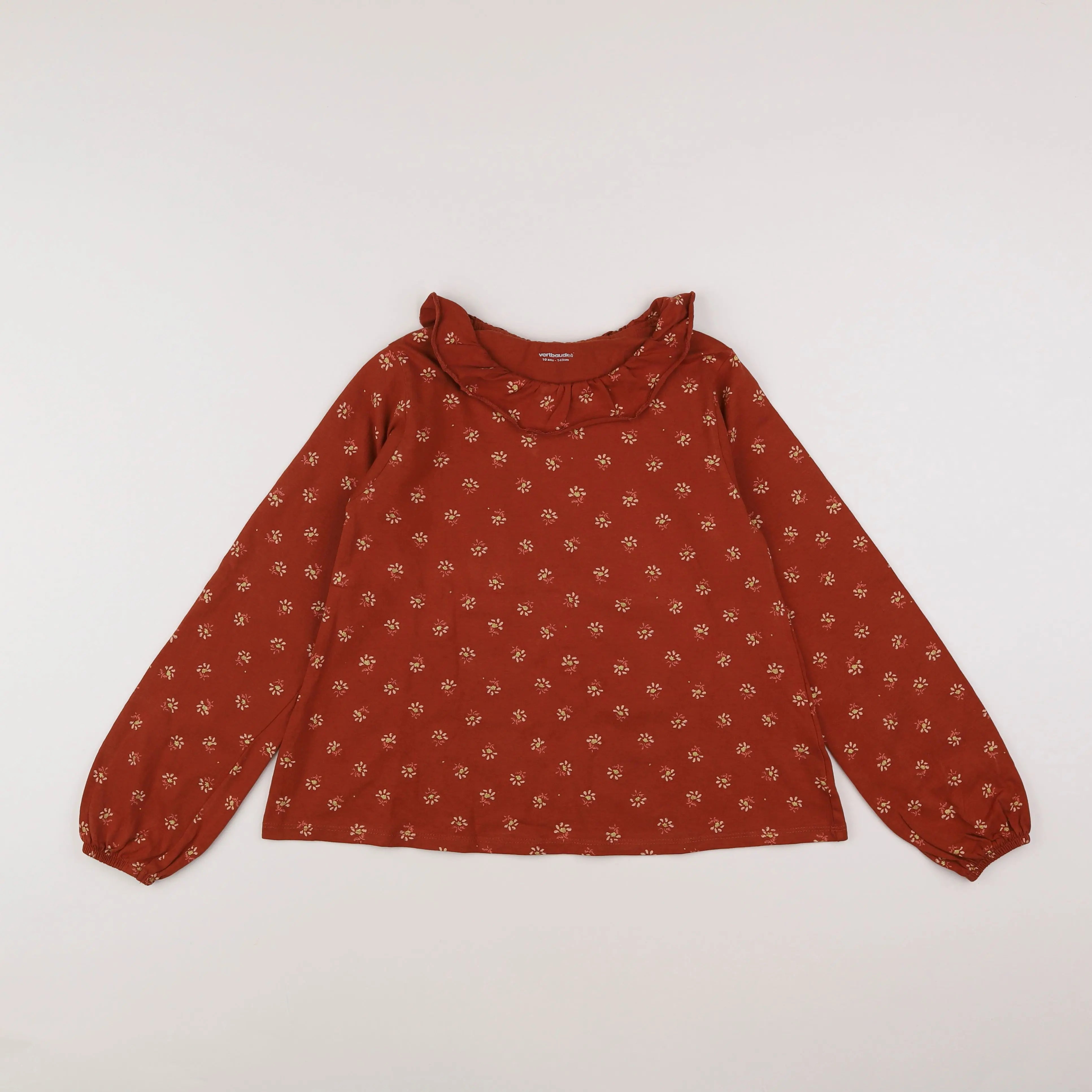 Vertbaudet - tee-shirt marron - 10 ans