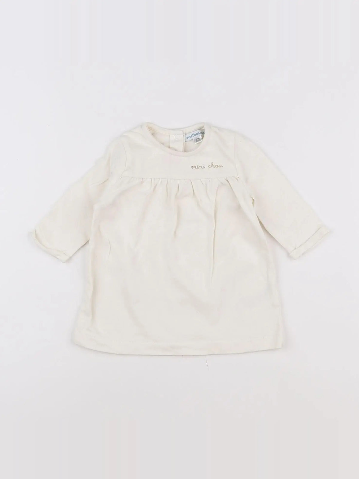 Vertbaudet - robe blanc - 6 mois