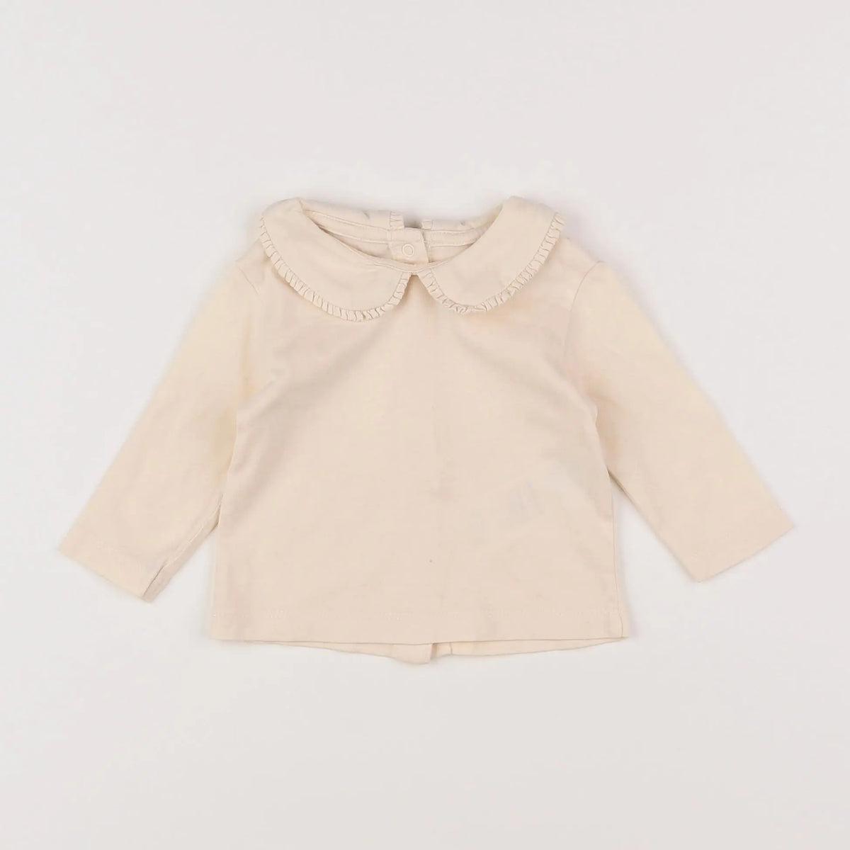 Vertbaudet - tee-shirt beige - 3 mois