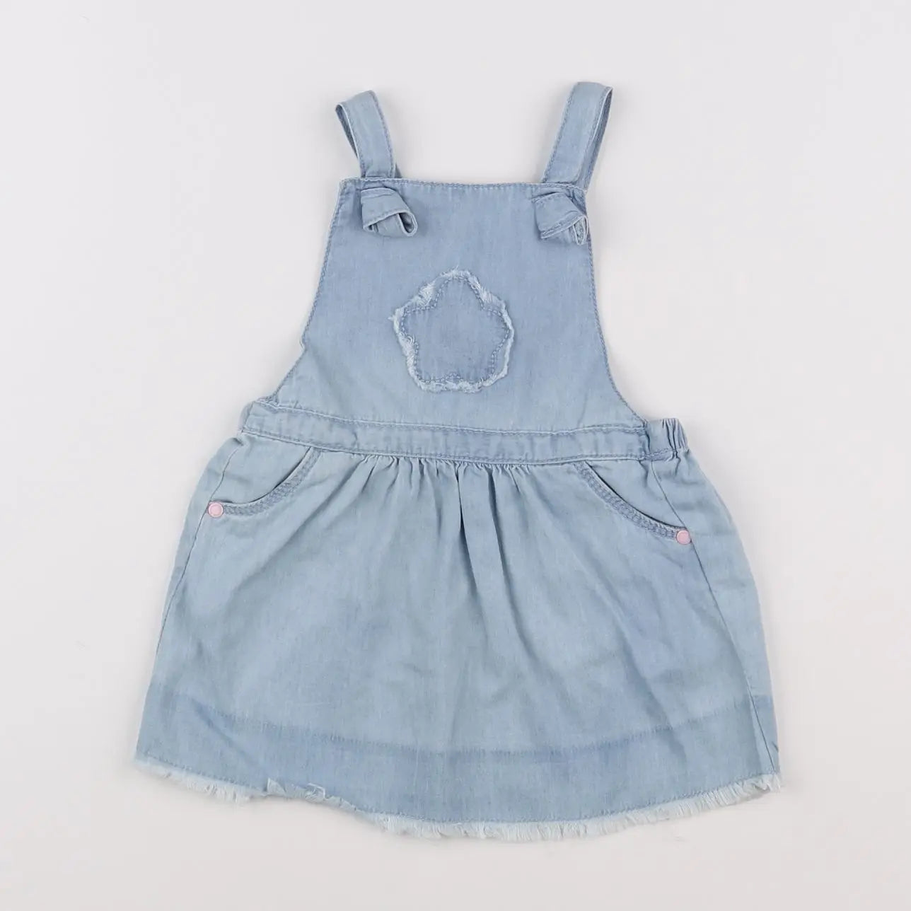 Vertbaudet - robe bleu - 12 mois
