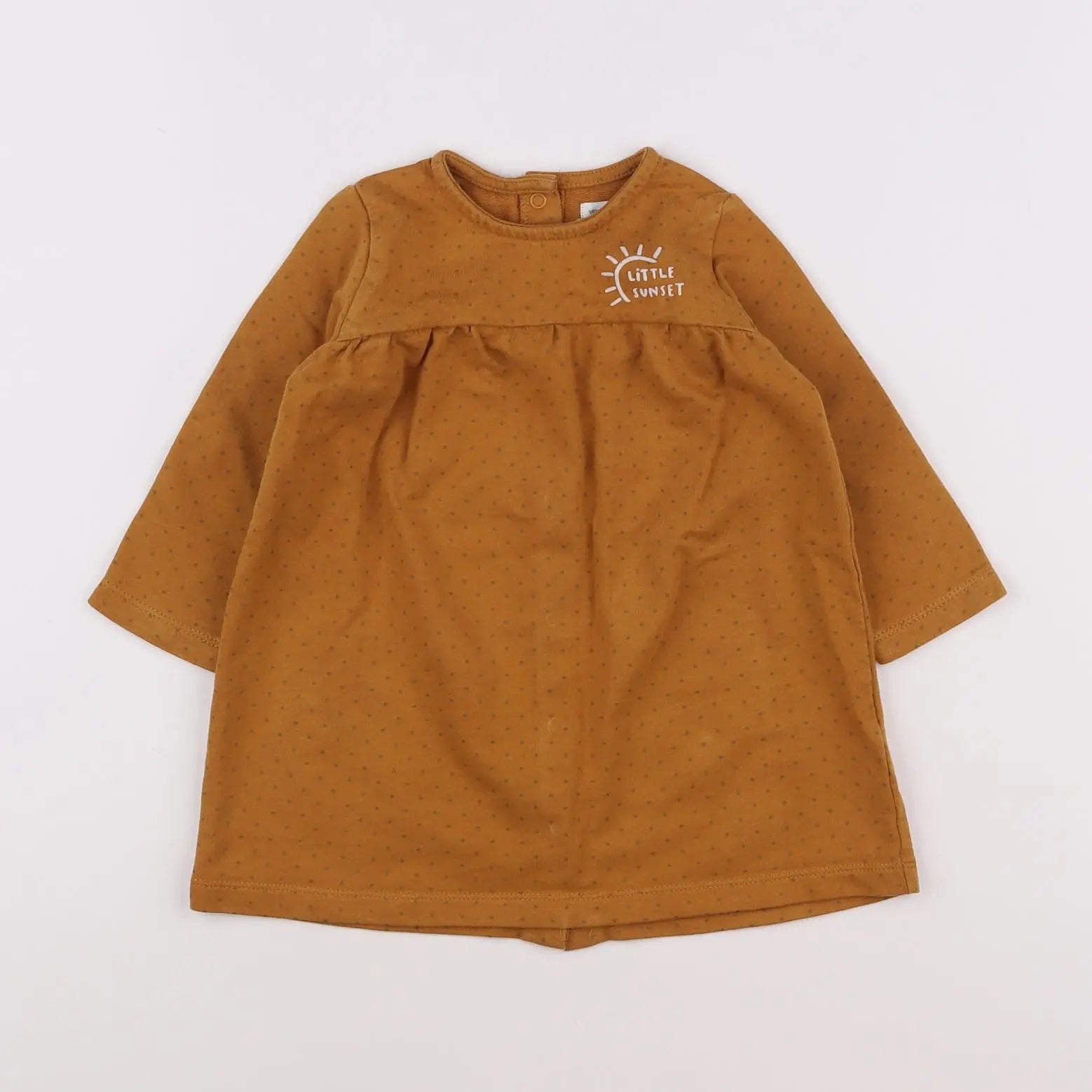 Vertbaudet - robe marron - 18 mois