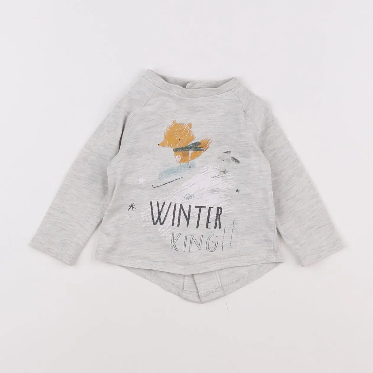 Vertbaudet - tee-shirt gris - 6 mois