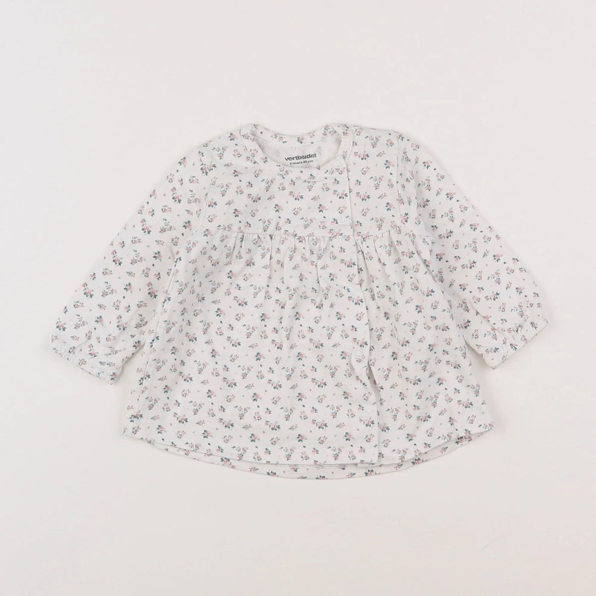 Vertbaudet - robe blanc - 3 mois