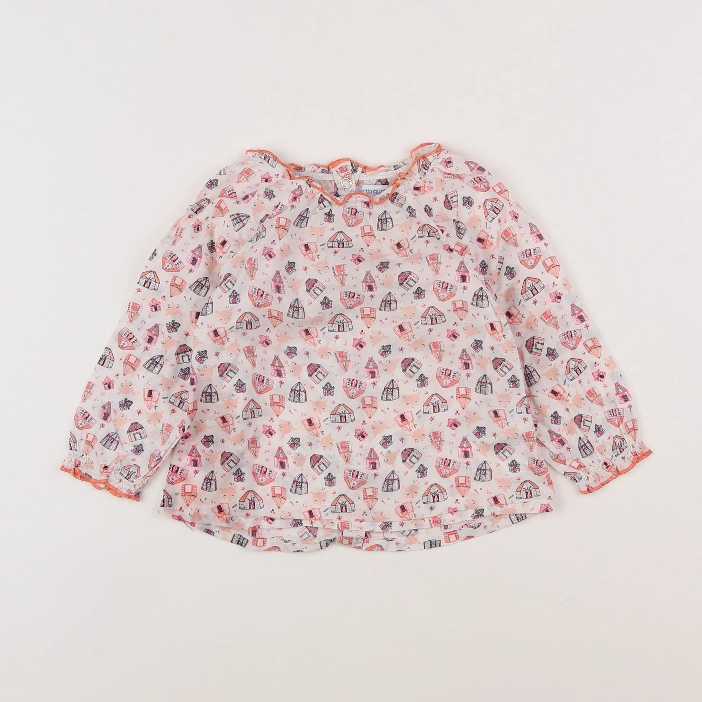 Vertbaudet - blouse rose - 18 mois