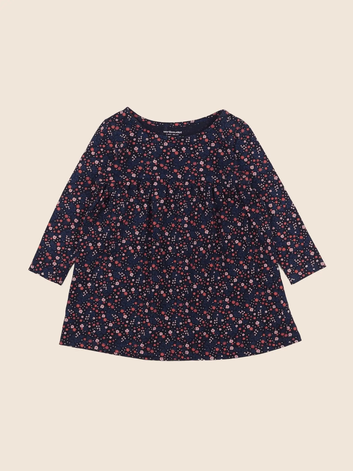Vertbaudet - robe multicolore - 2 ans