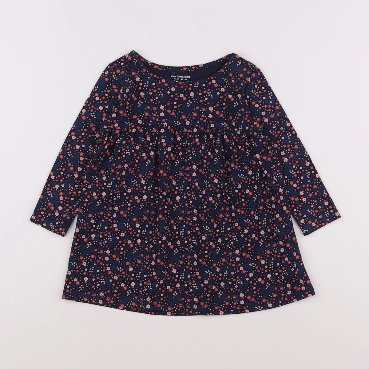 Vertbaudet - robe multicolore - 2 ans