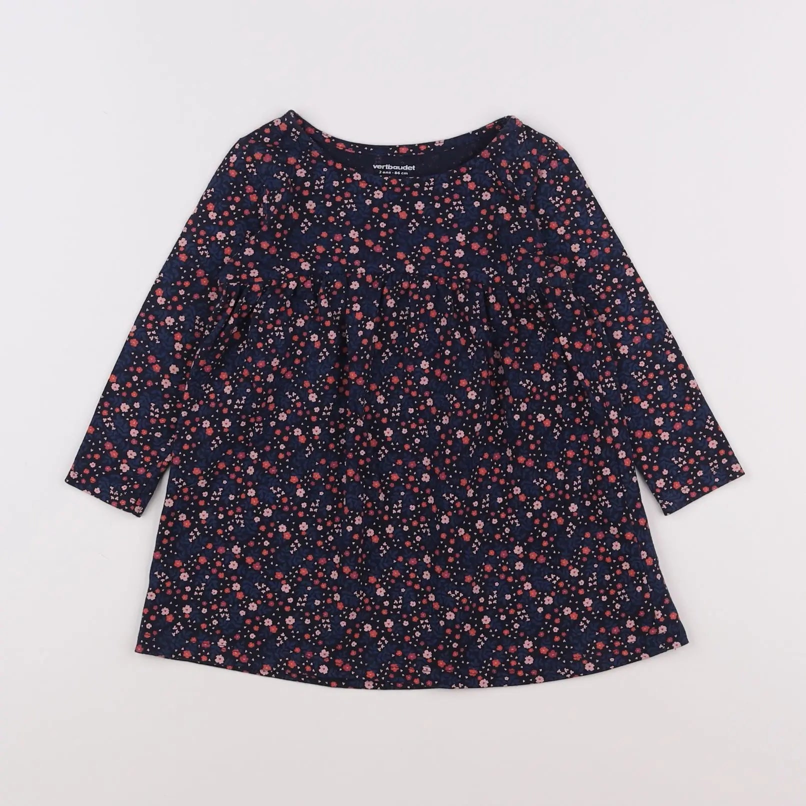 Vertbaudet - robe multicolore - 2 ans