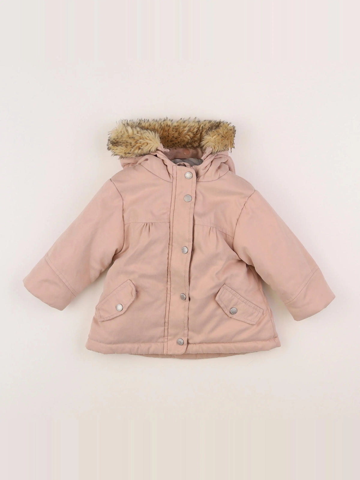 Vertbaudet - parka rose - 9 mois
