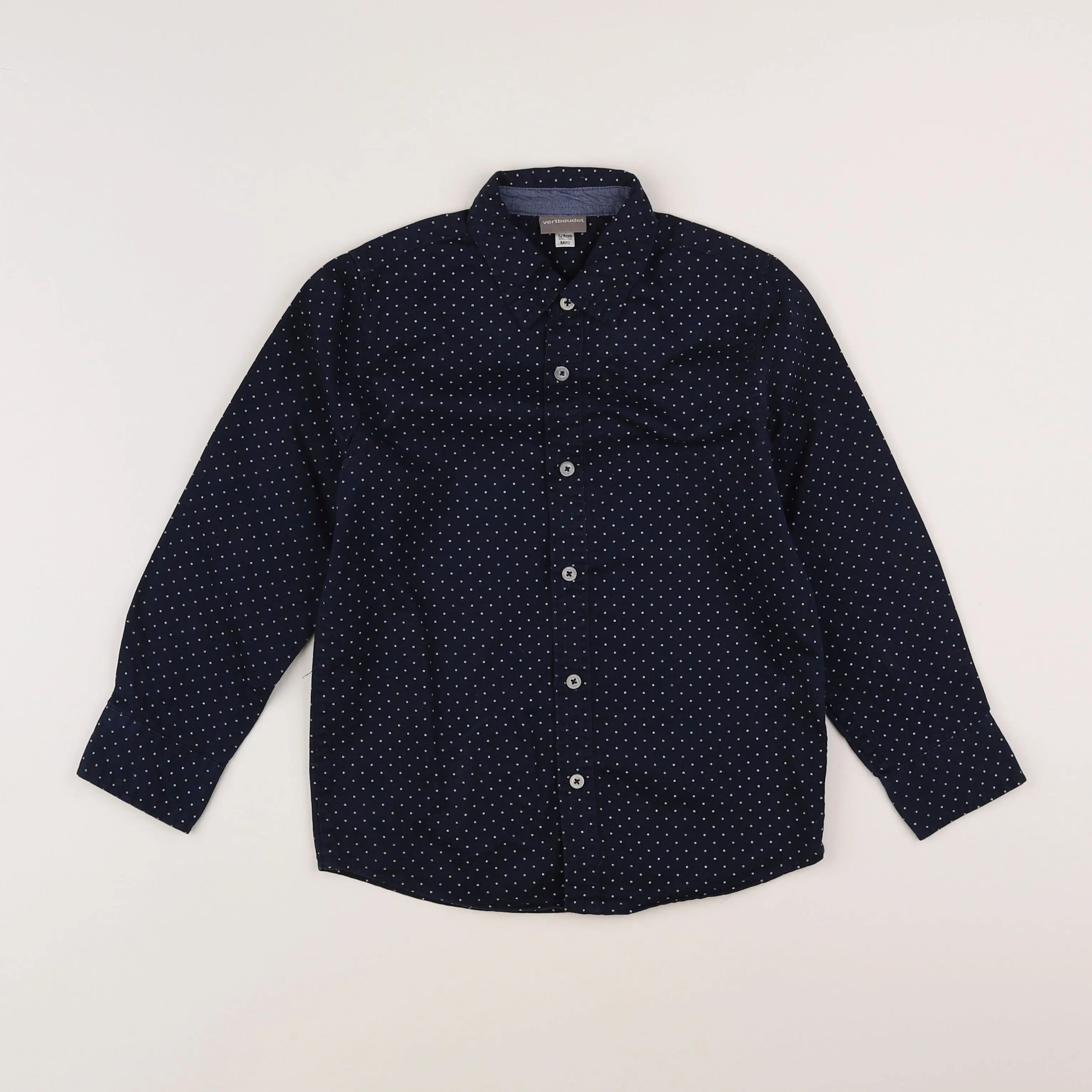 Vertbaudet - chemise bleu - 8 ans