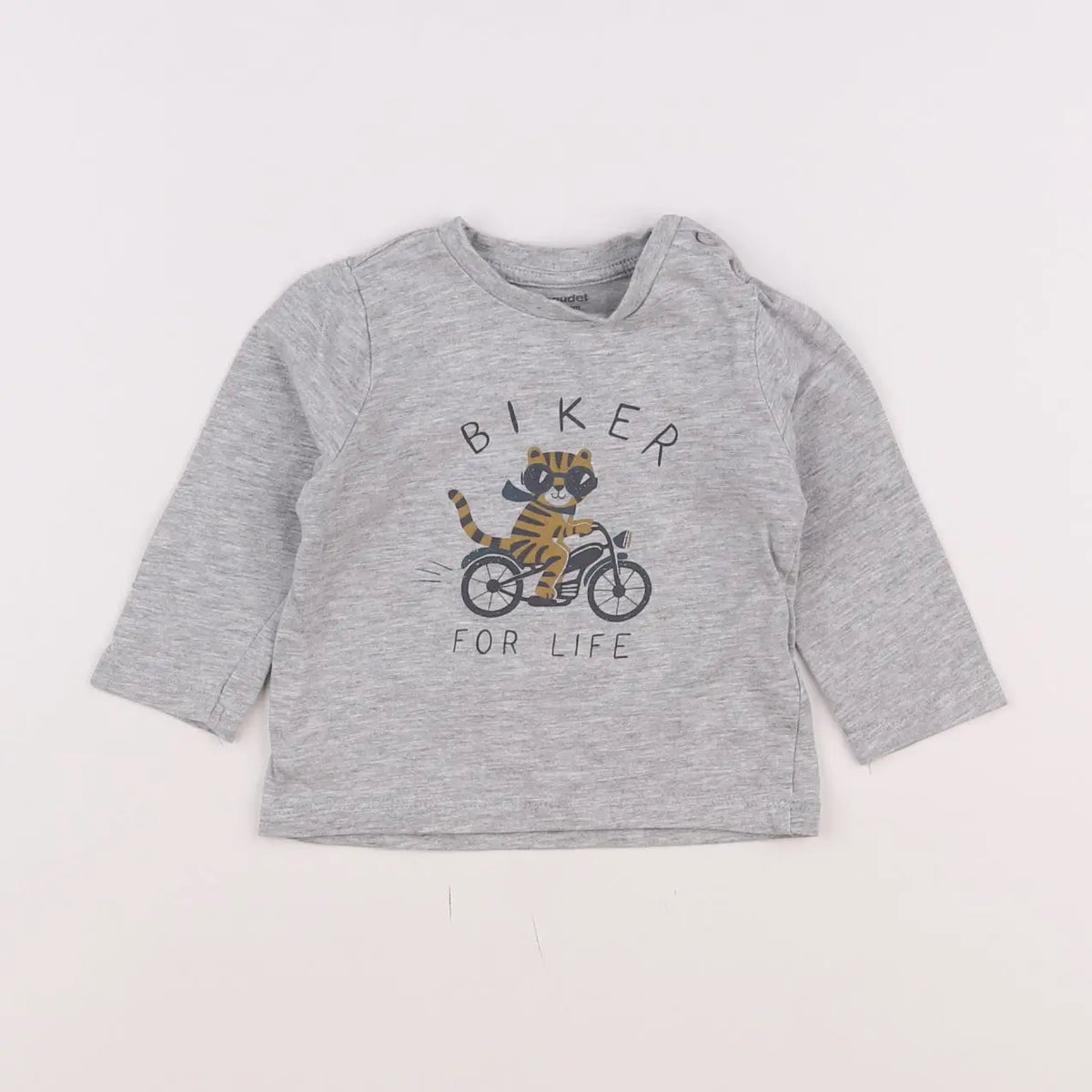 Vertbaudet - tee-shirt gris - 9 mois
