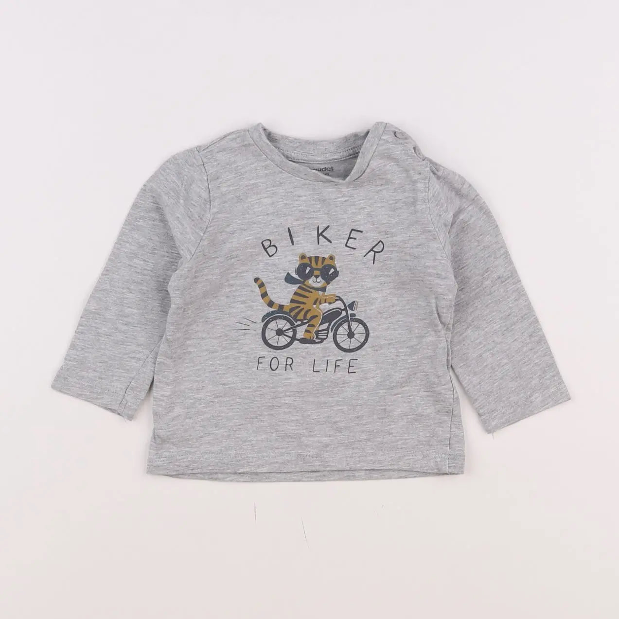Vertbaudet - tee-shirt gris - 9 mois
