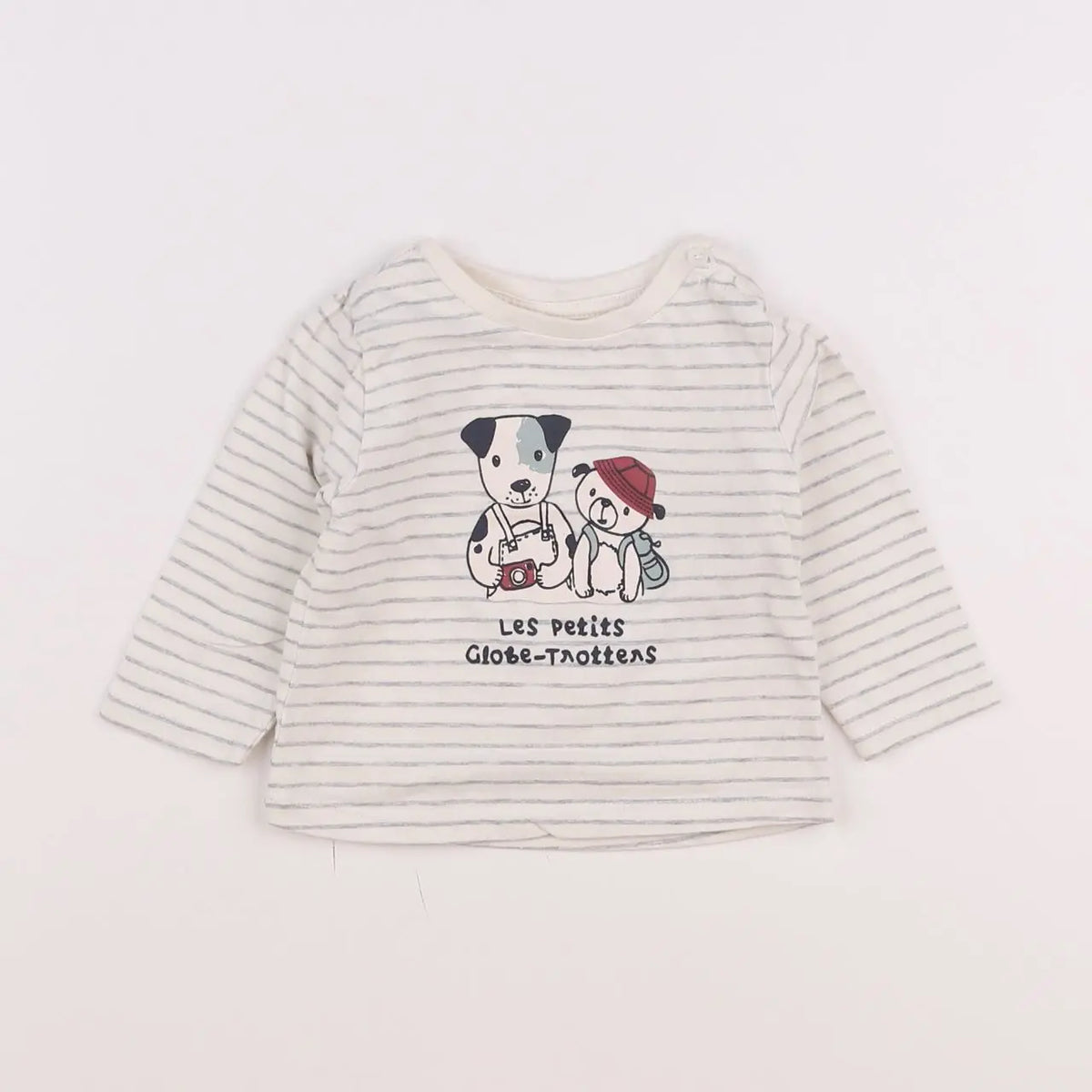 Vertbaudet - tee-shirt gris - 6 mois