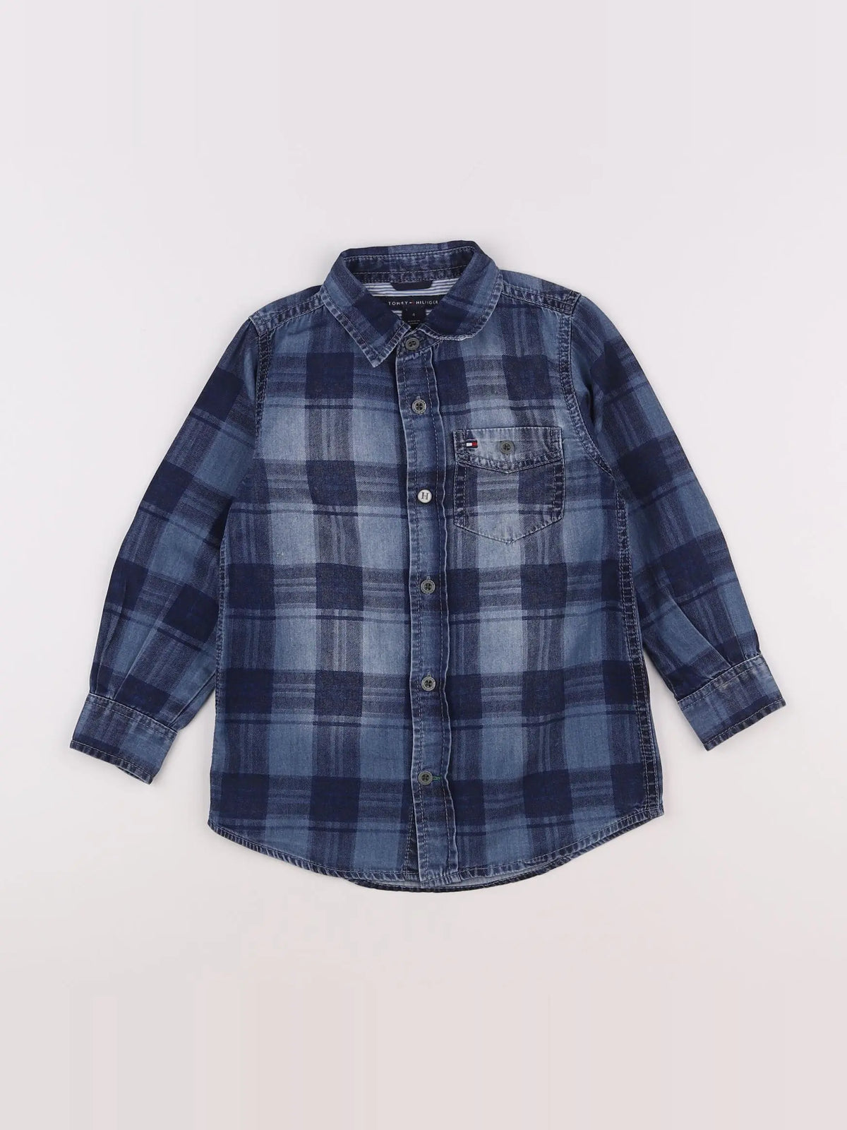 Tommy Hilfiger - chemise bleu - 4 ans