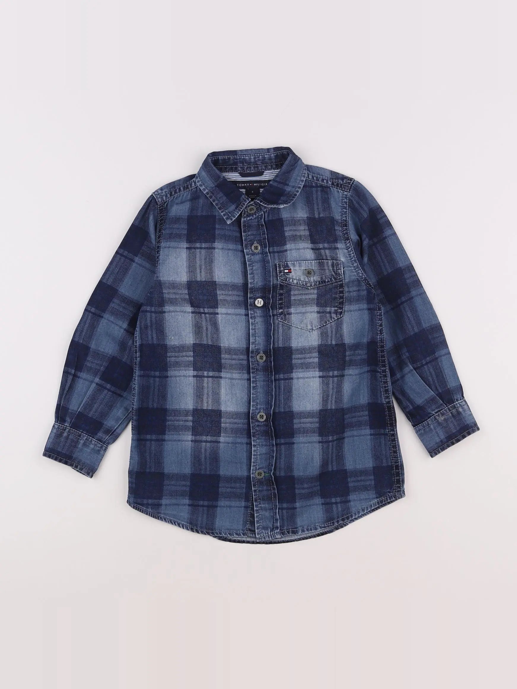 Tommy Hilfiger - chemise bleu - 4 ans