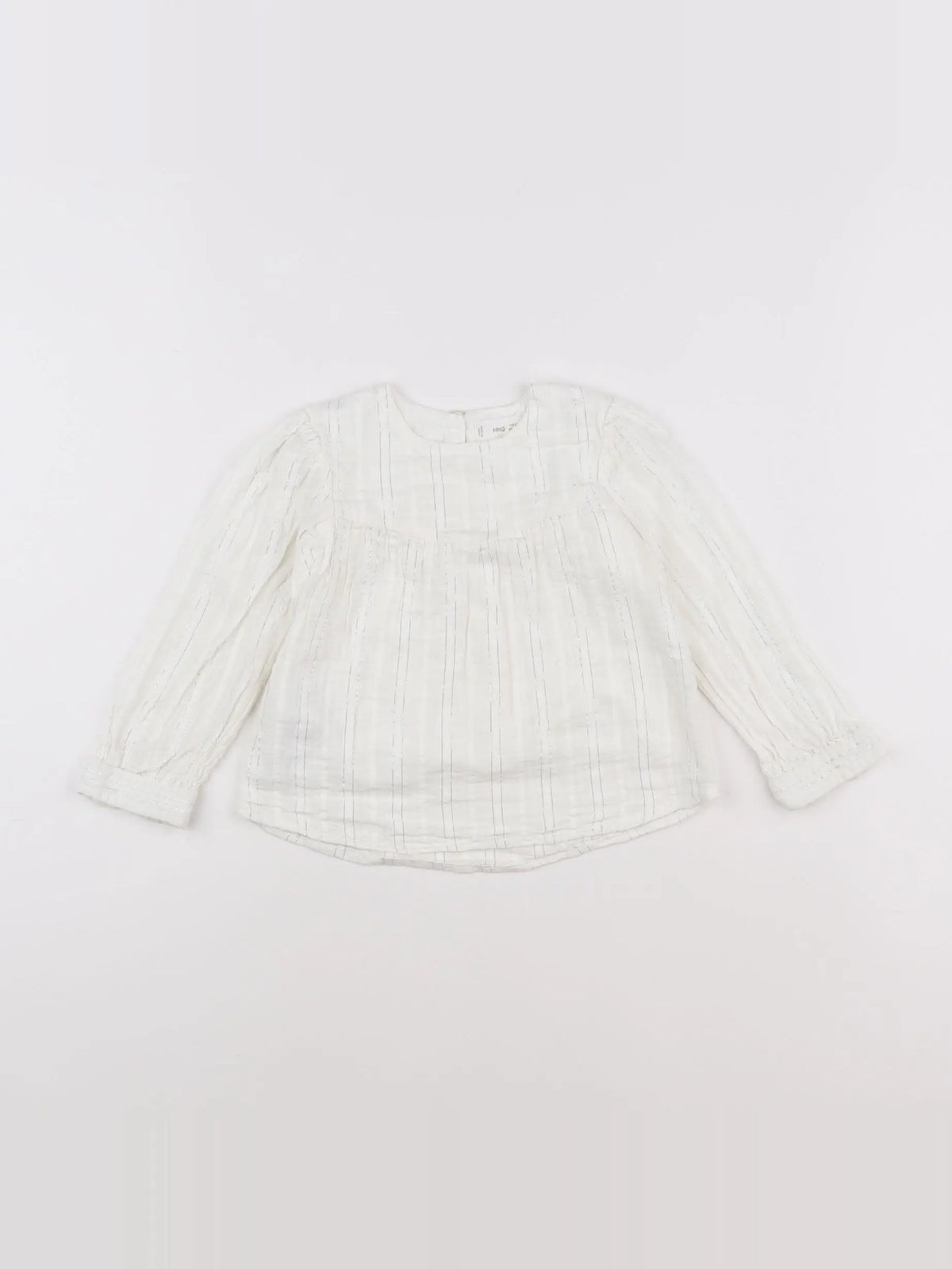Mango - blouse blanc, argent - 2/3 ans