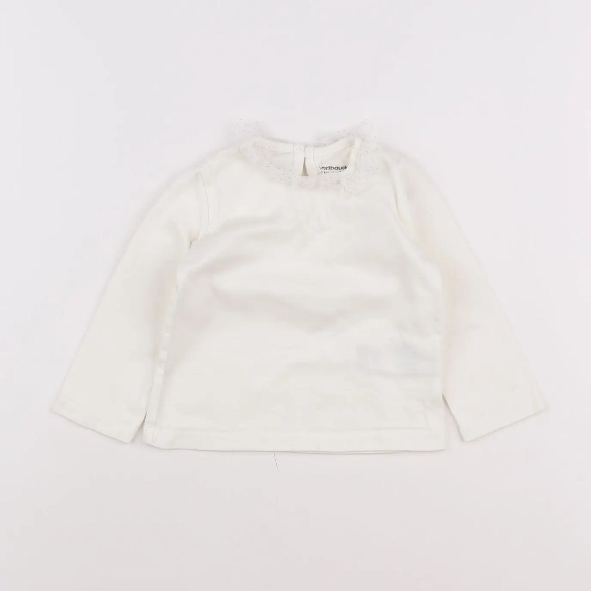 Vertbaudet - tee-shirt blanc - 12 mois