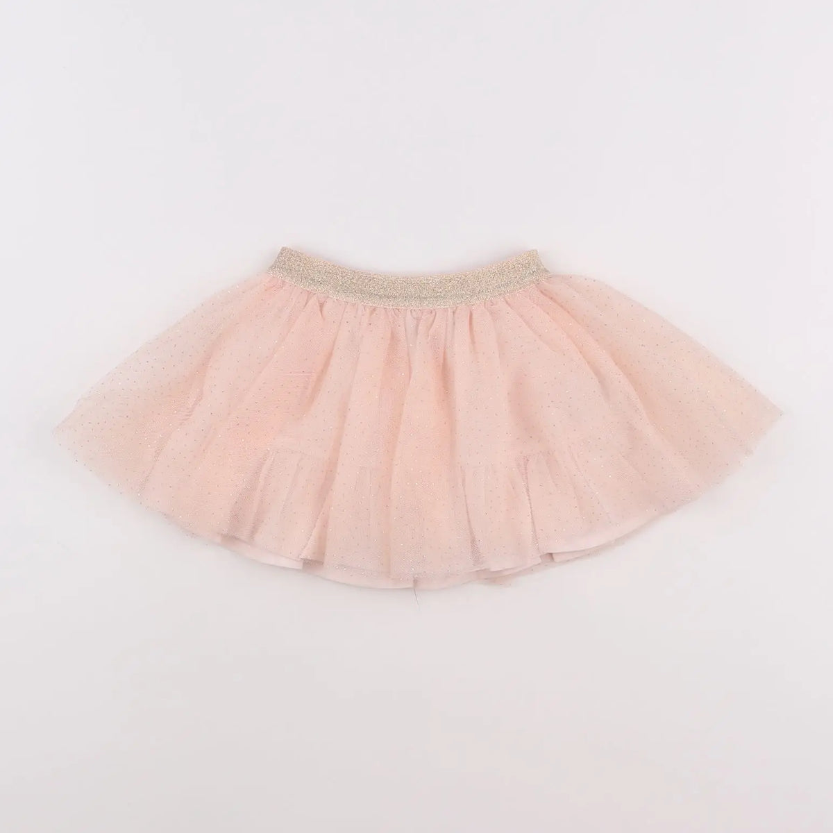 Vertbaudet - jupe rose, or - 12 mois