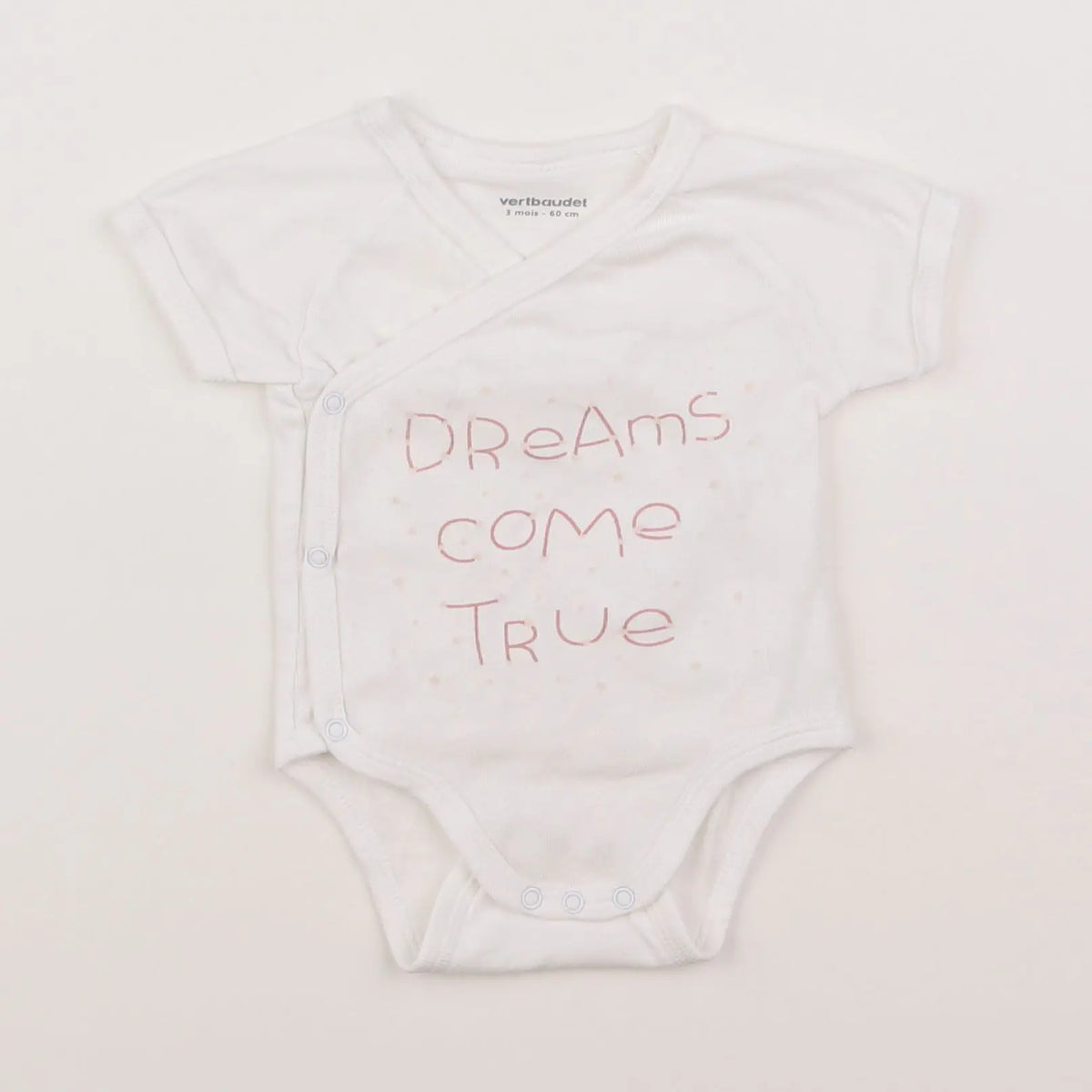Vertbaudet - body blanc - 3 mois