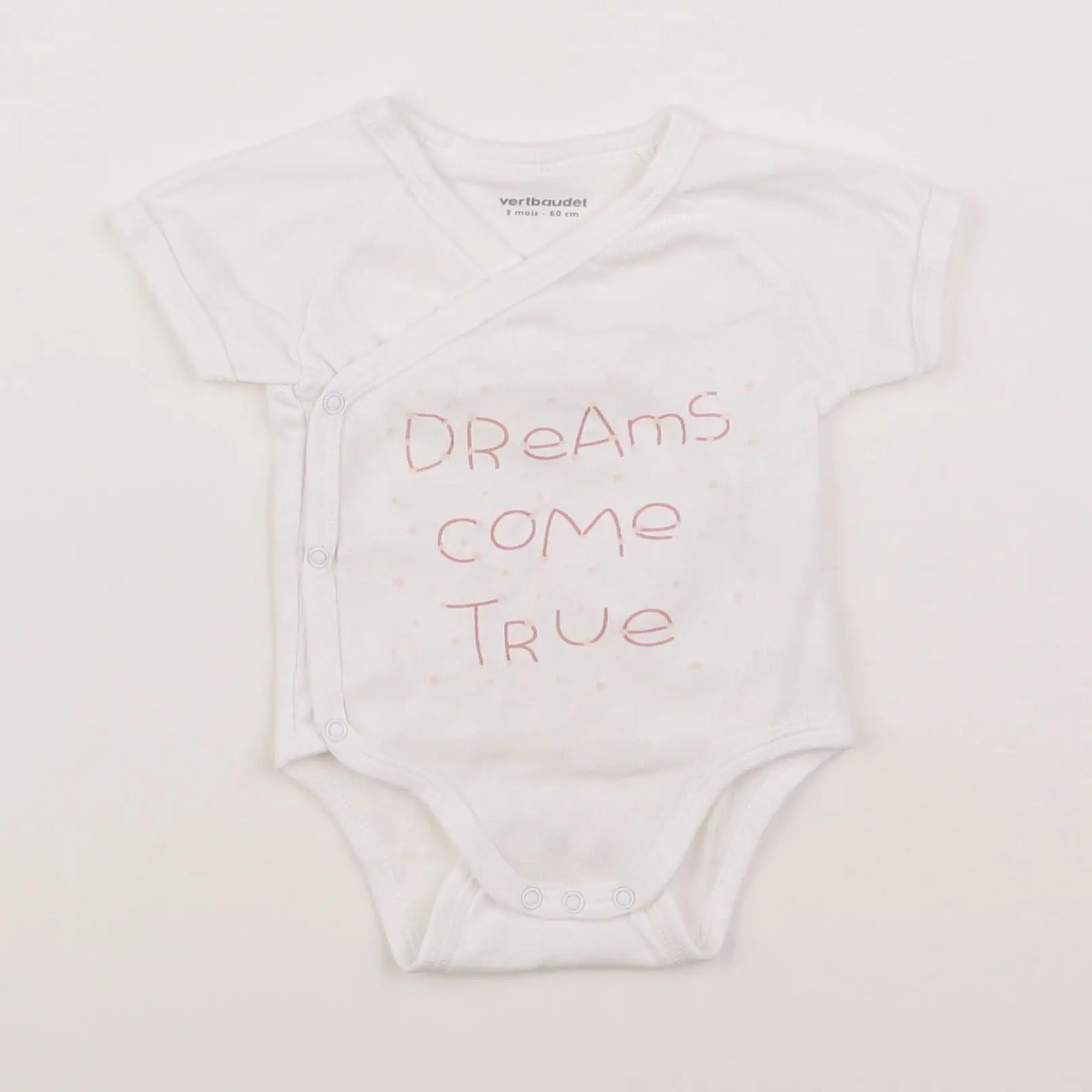 Vertbaudet - body blanc - 3 mois