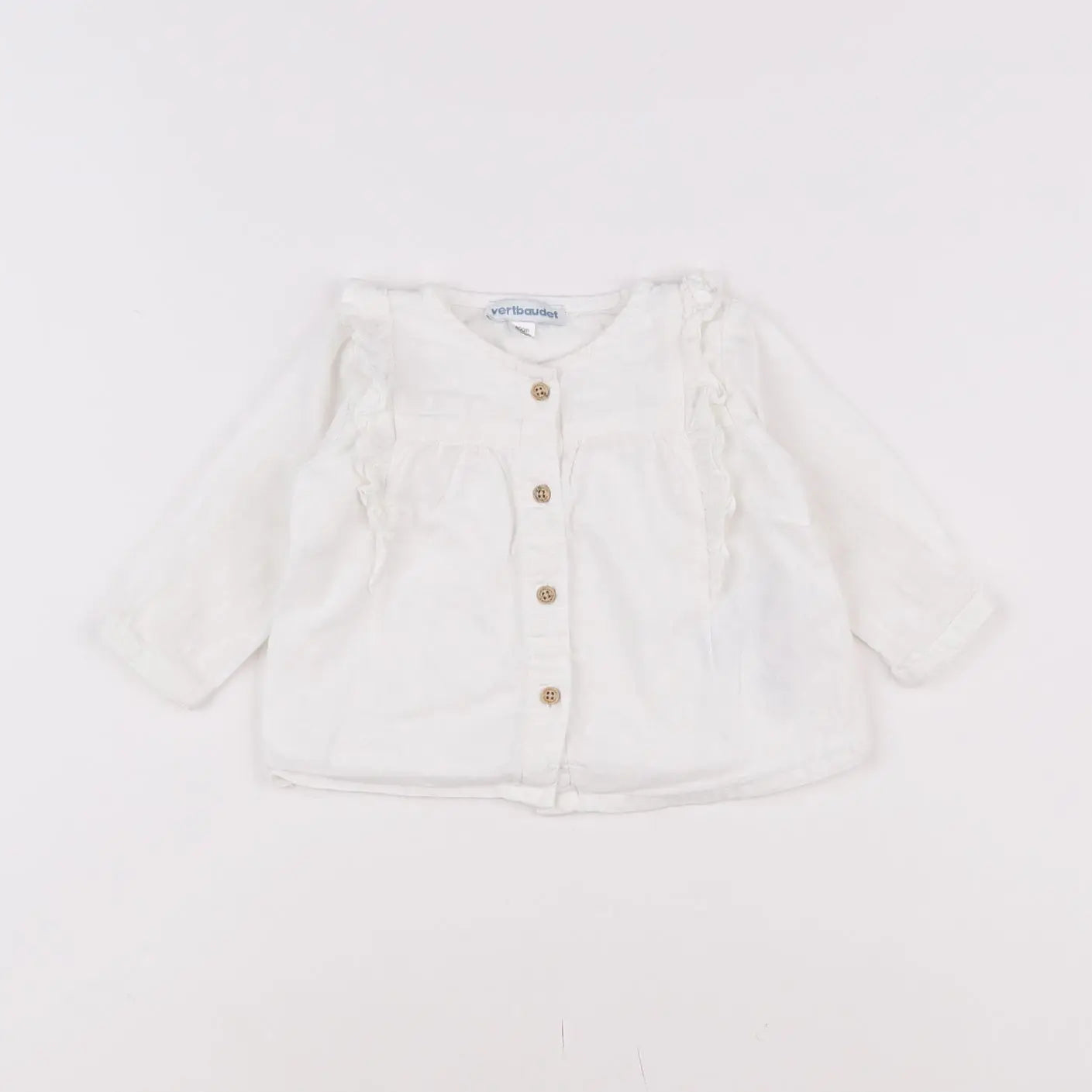 Vertbaudet - blouse blanc - 3 mois