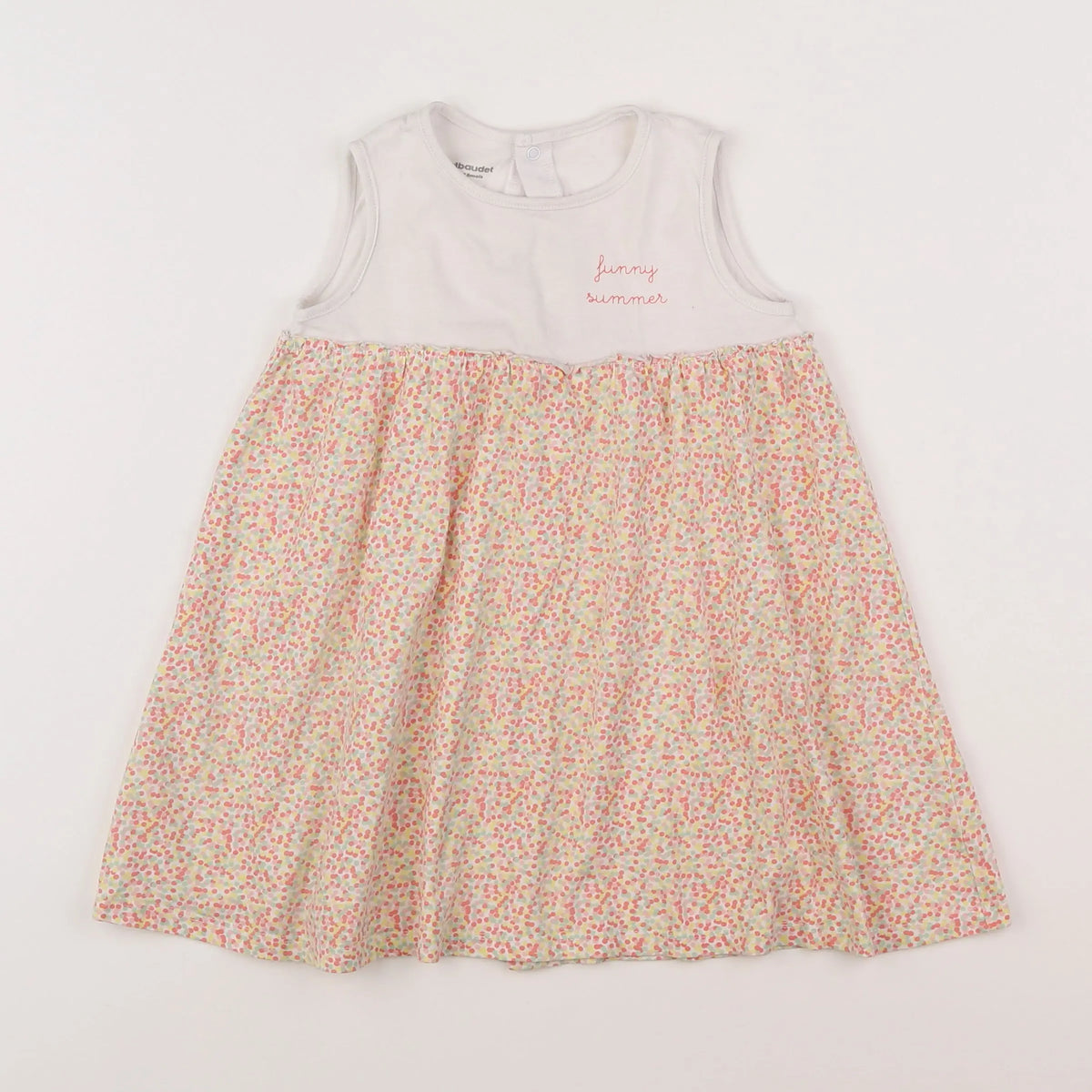 Vertbaudet - robe orange - 18 mois
