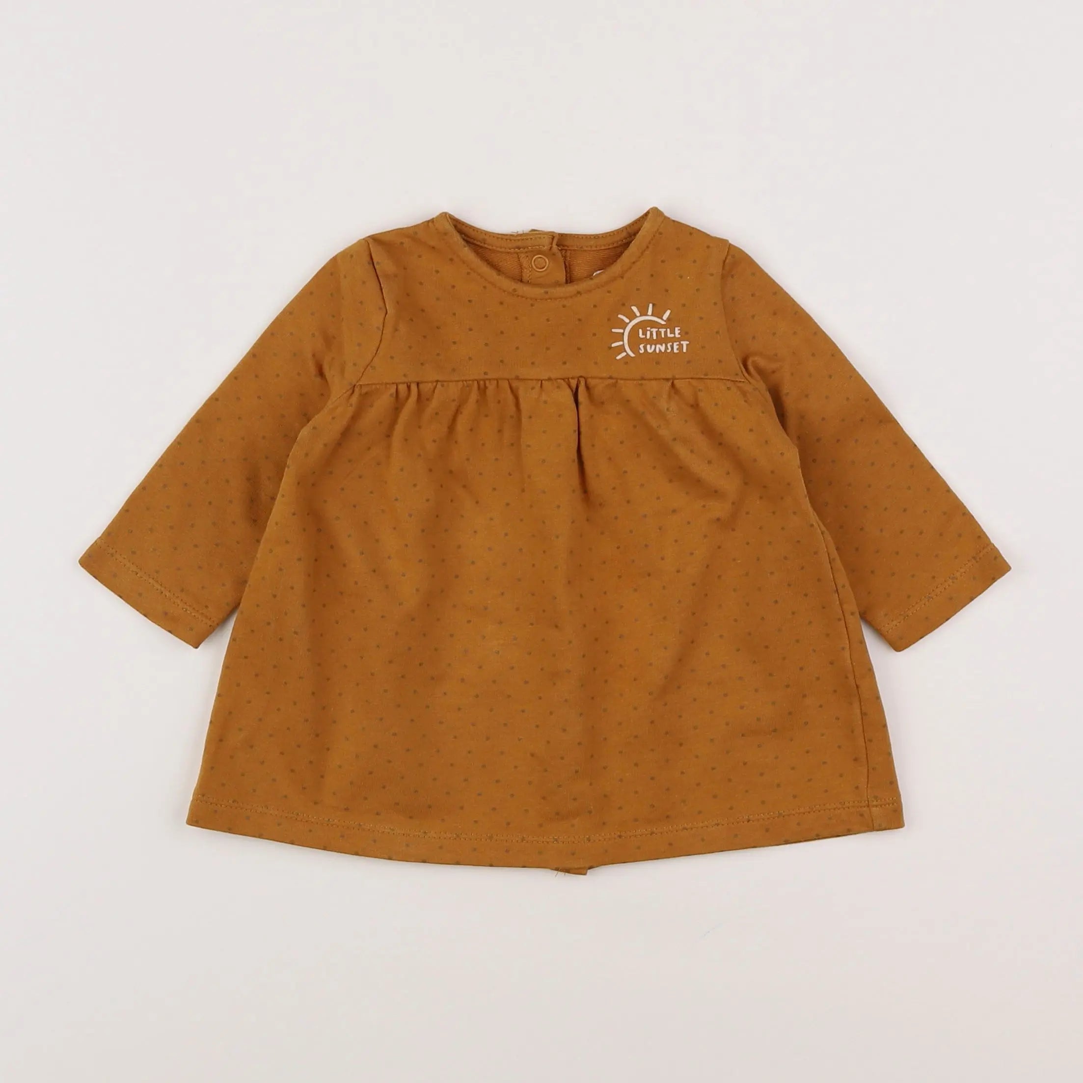 Vertbaudet - robe orange - 6 mois