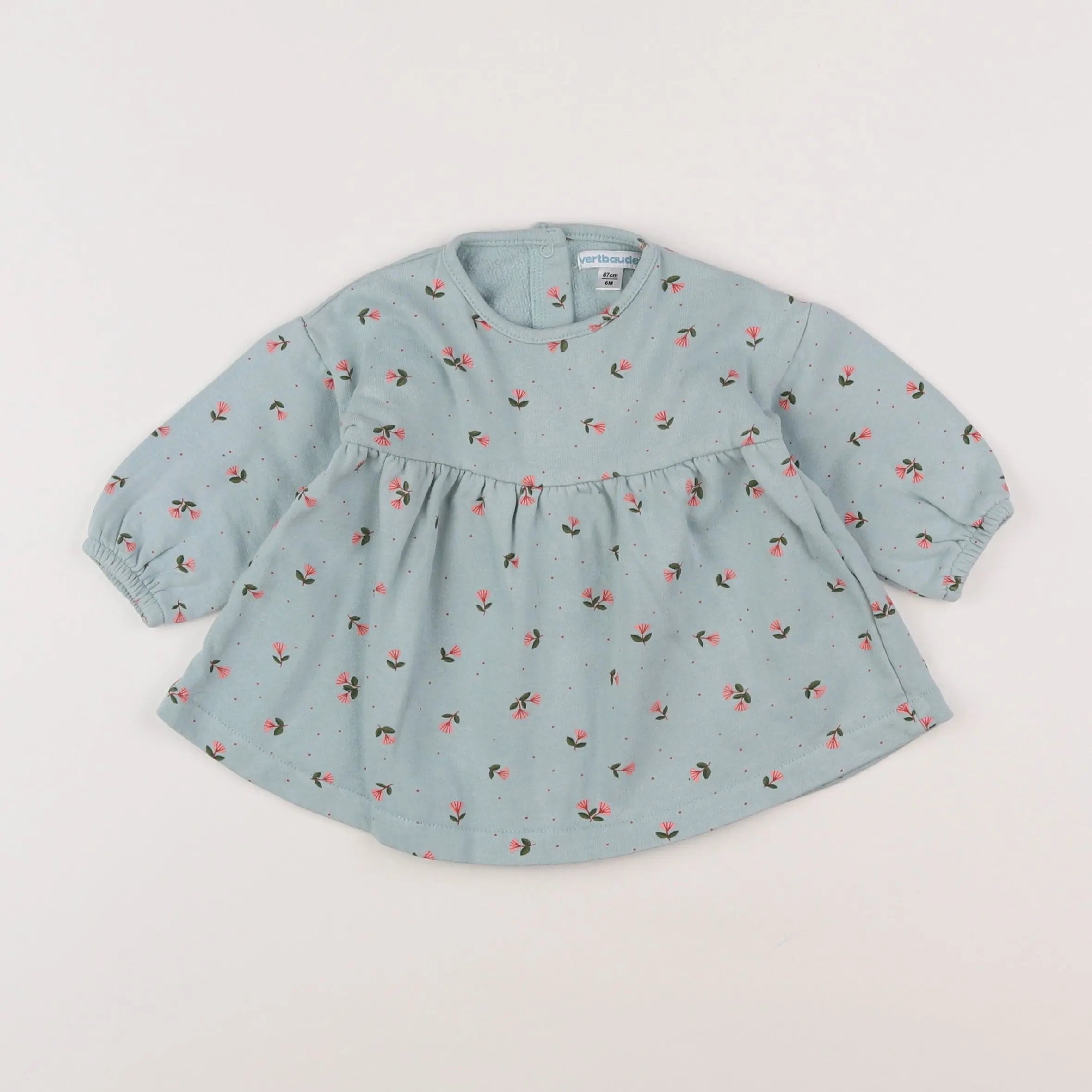 Vertbaudet - robe bleu - 6 mois
