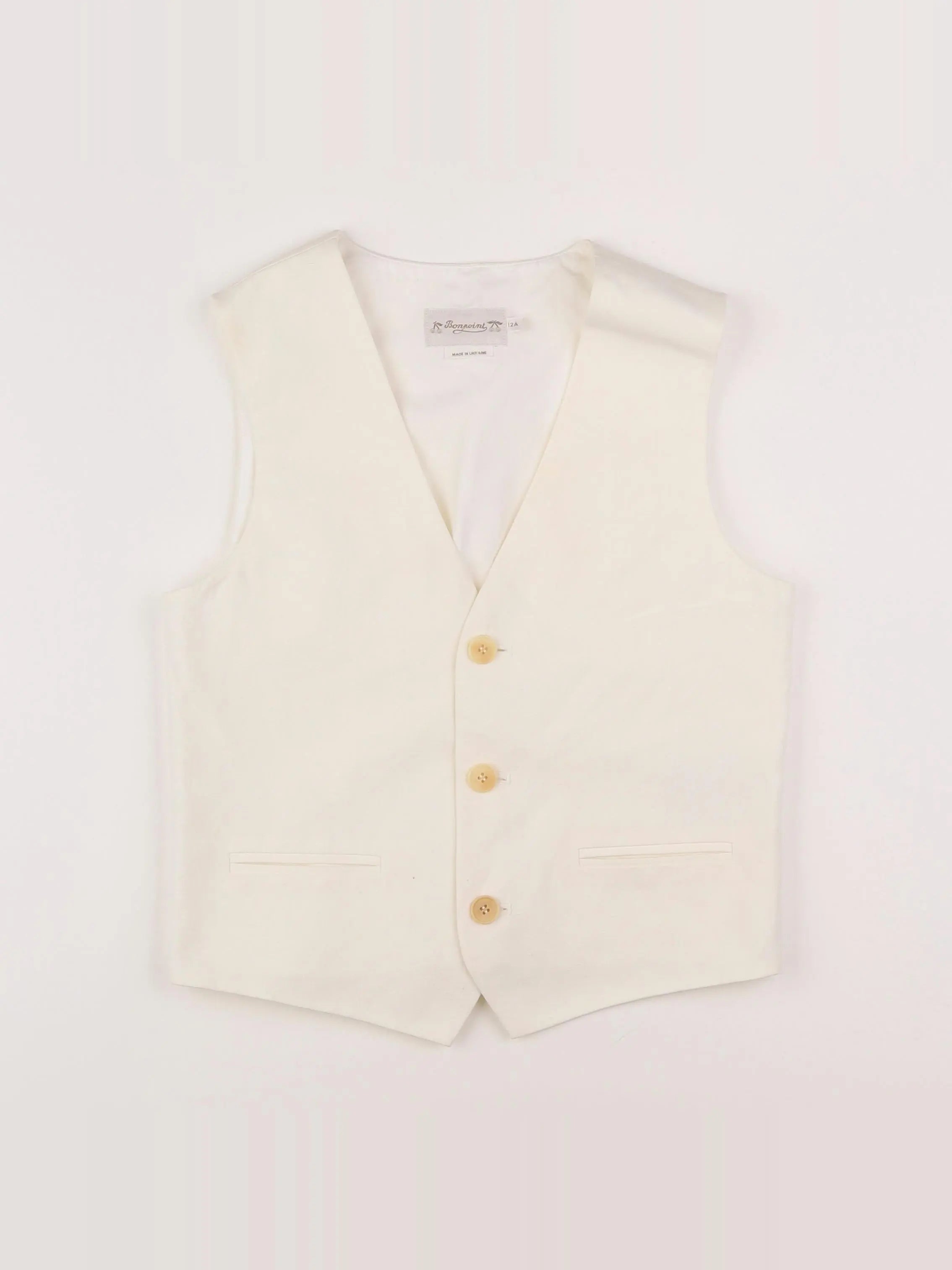 Bonpoint - gilet beige - 12 ans