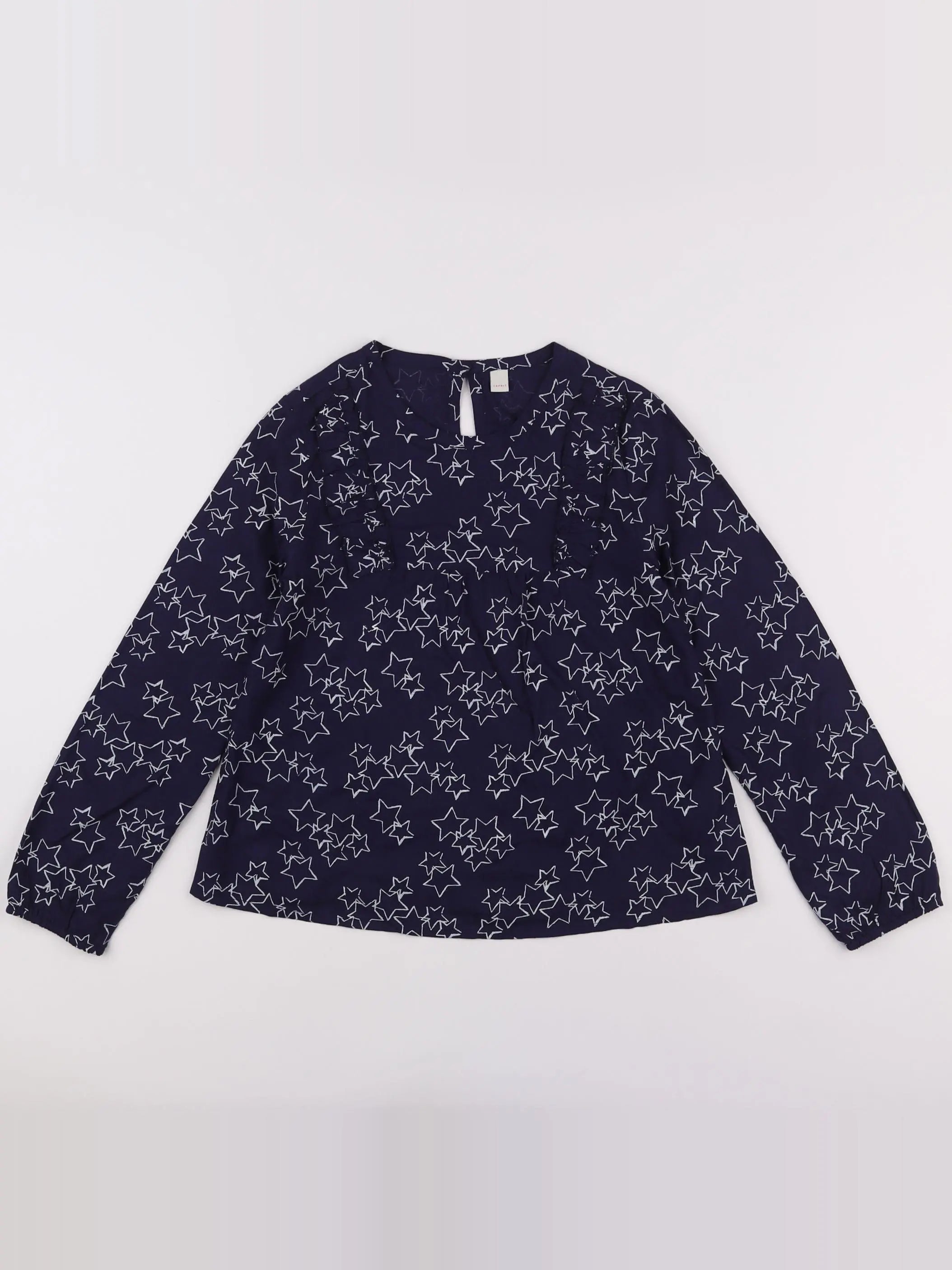 Esprit - blouse bleu - 8/9 ans