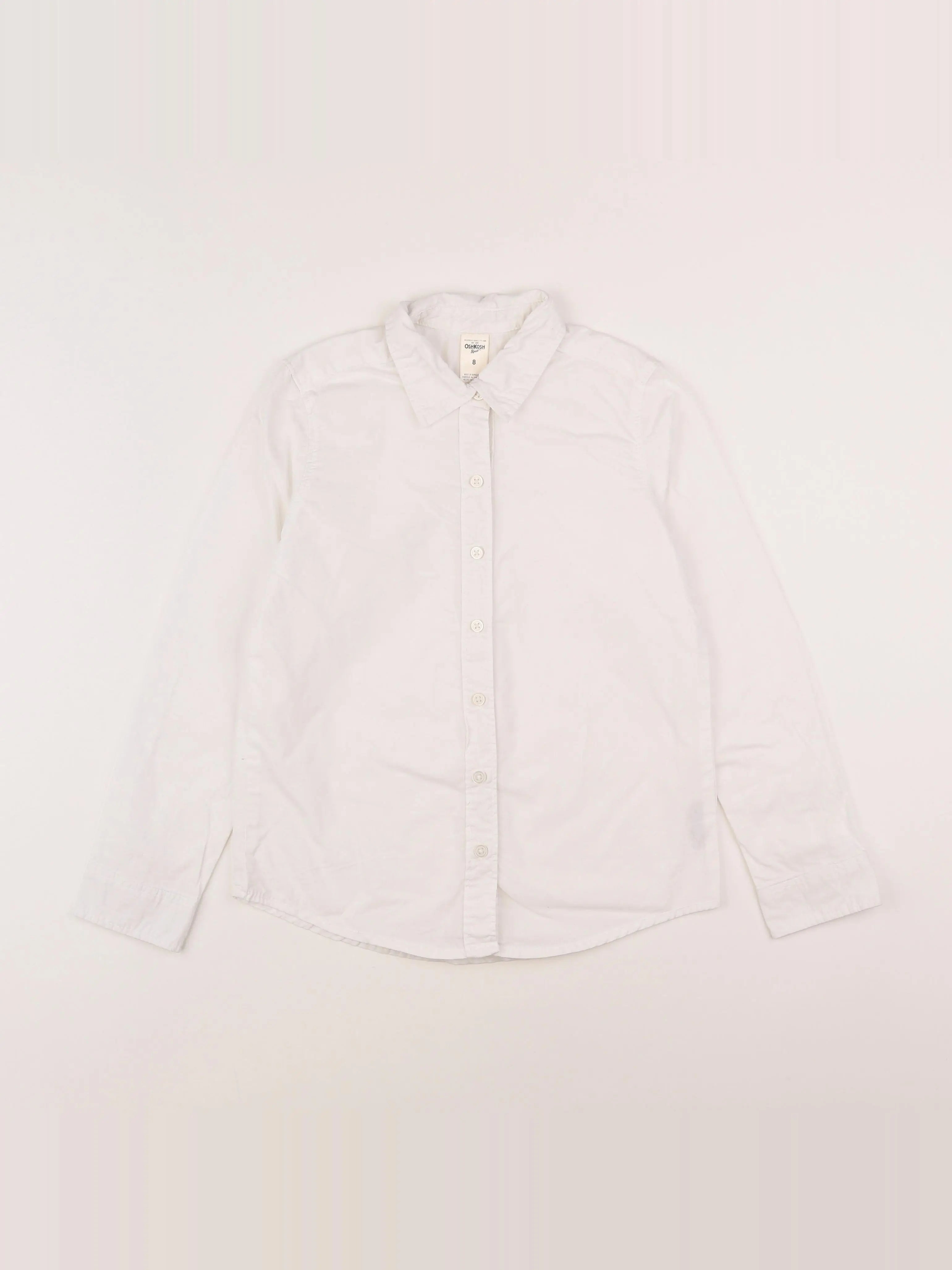 Oshkosh - chemise blanc - 8 ans