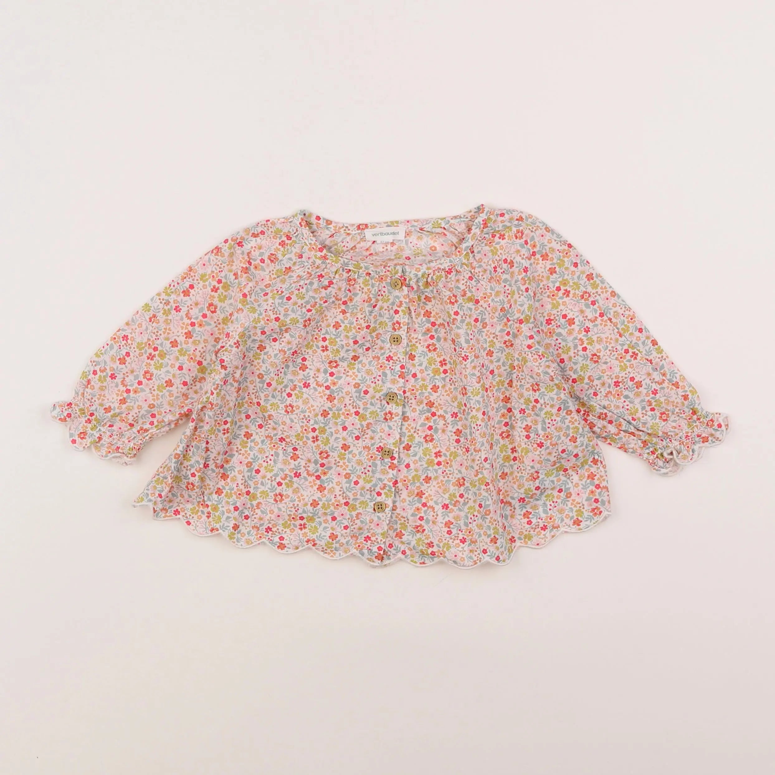 Vertbaudet - blouse multicolore - 6 mois