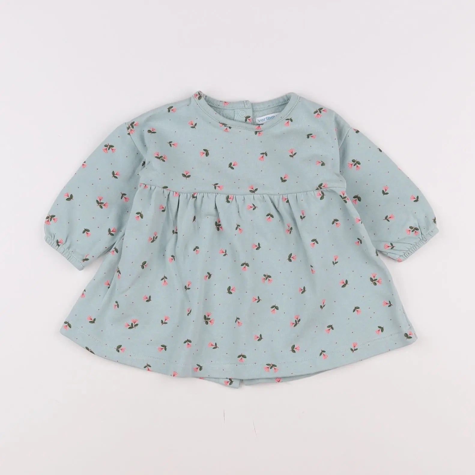 Vertbaudet - robe bleu - 9 mois