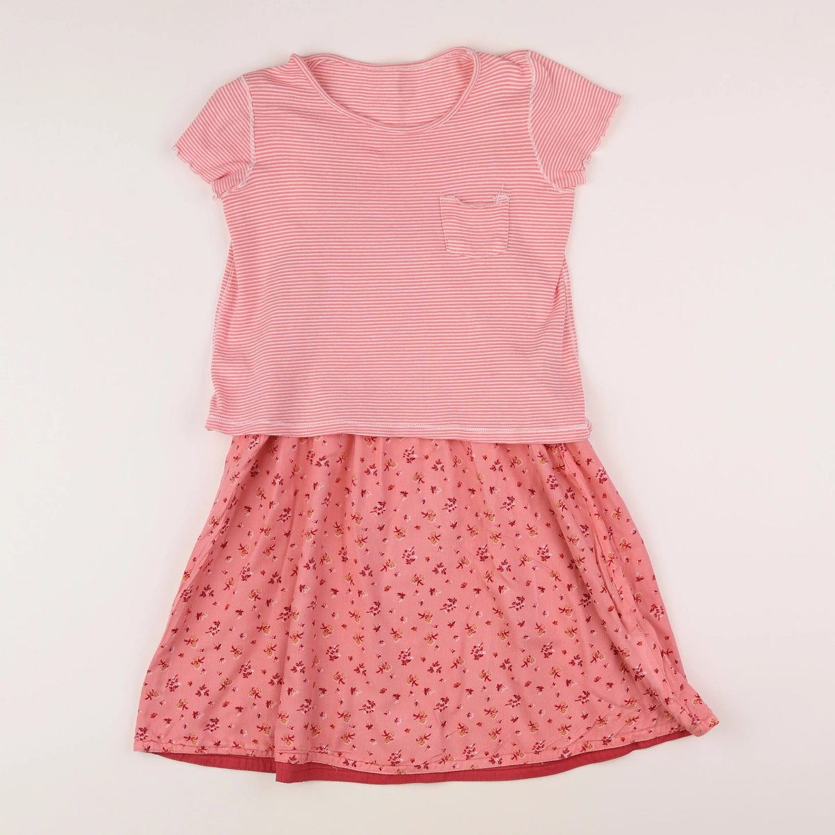 Vertbaudet - robe rose - 10 ans