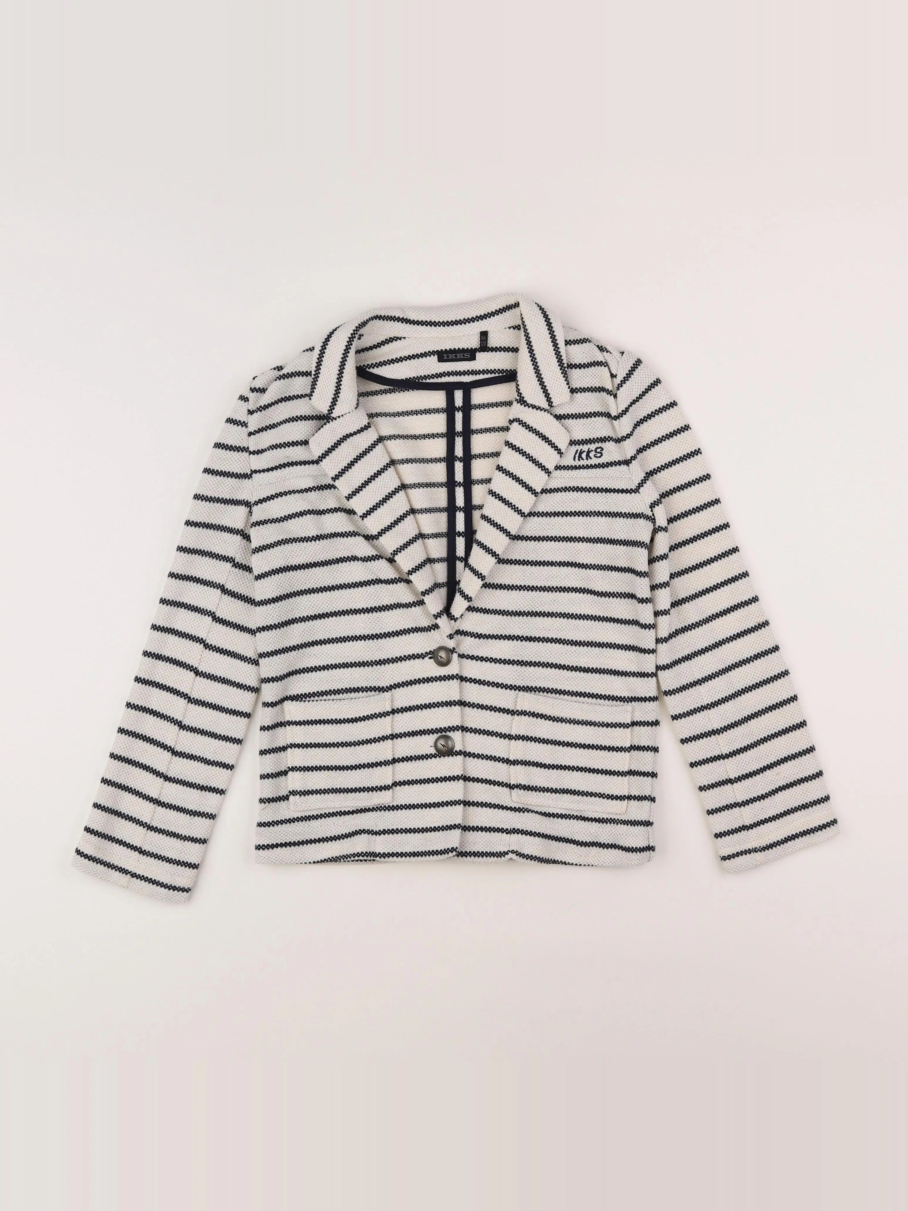 IKKS - veste blanc, bleu - 8 ans