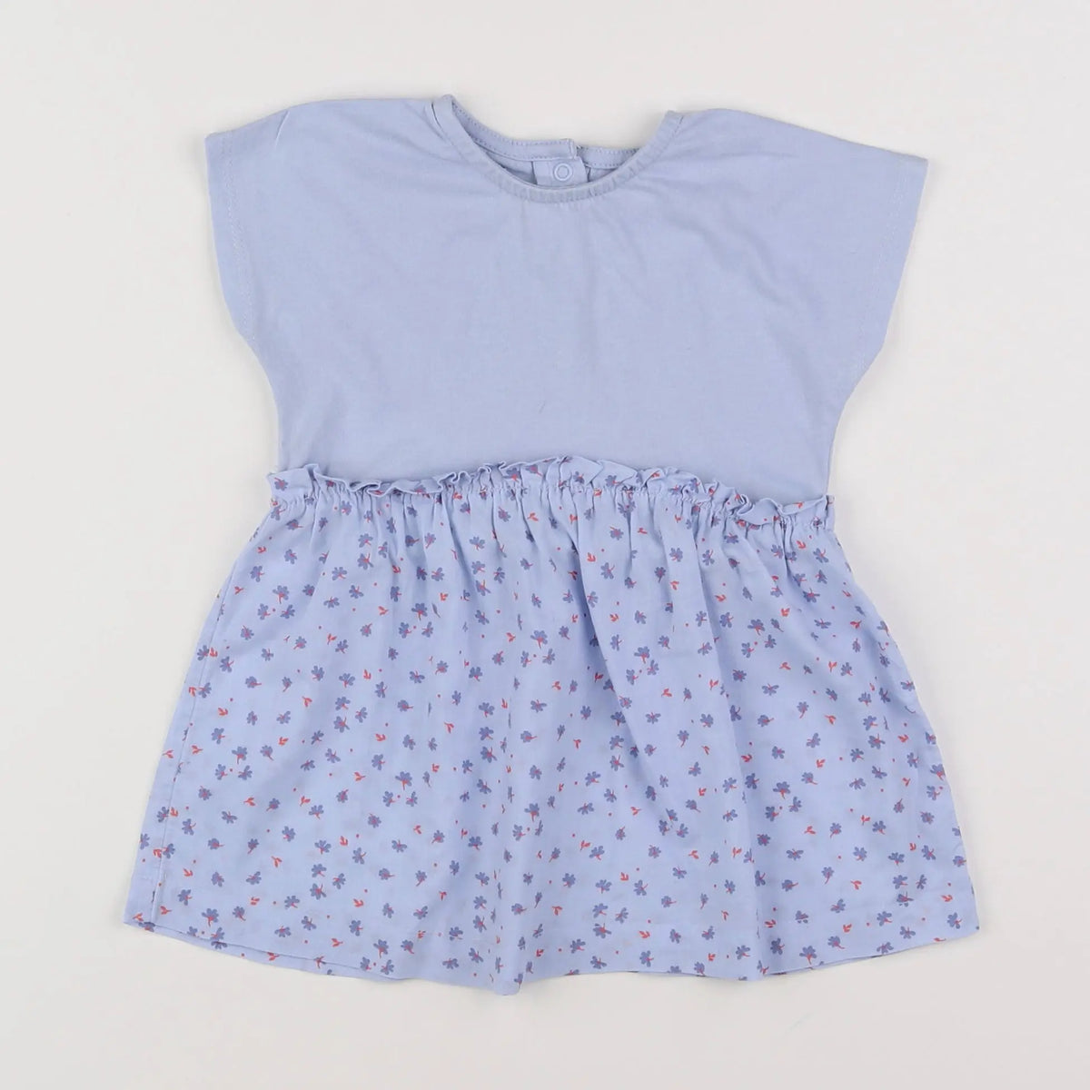Vertbaudet - robe bleu - 9 mois