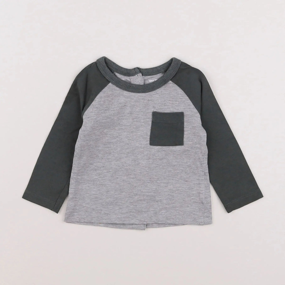 Vertbaudet - tee-shirt gris - 3 mois