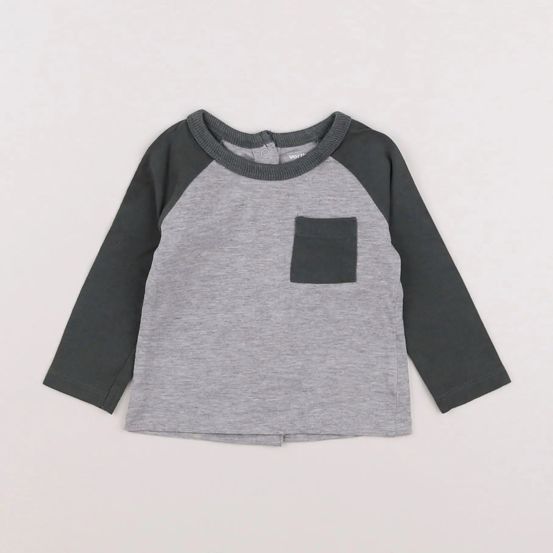 Vertbaudet - tee-shirt gris - 3 mois