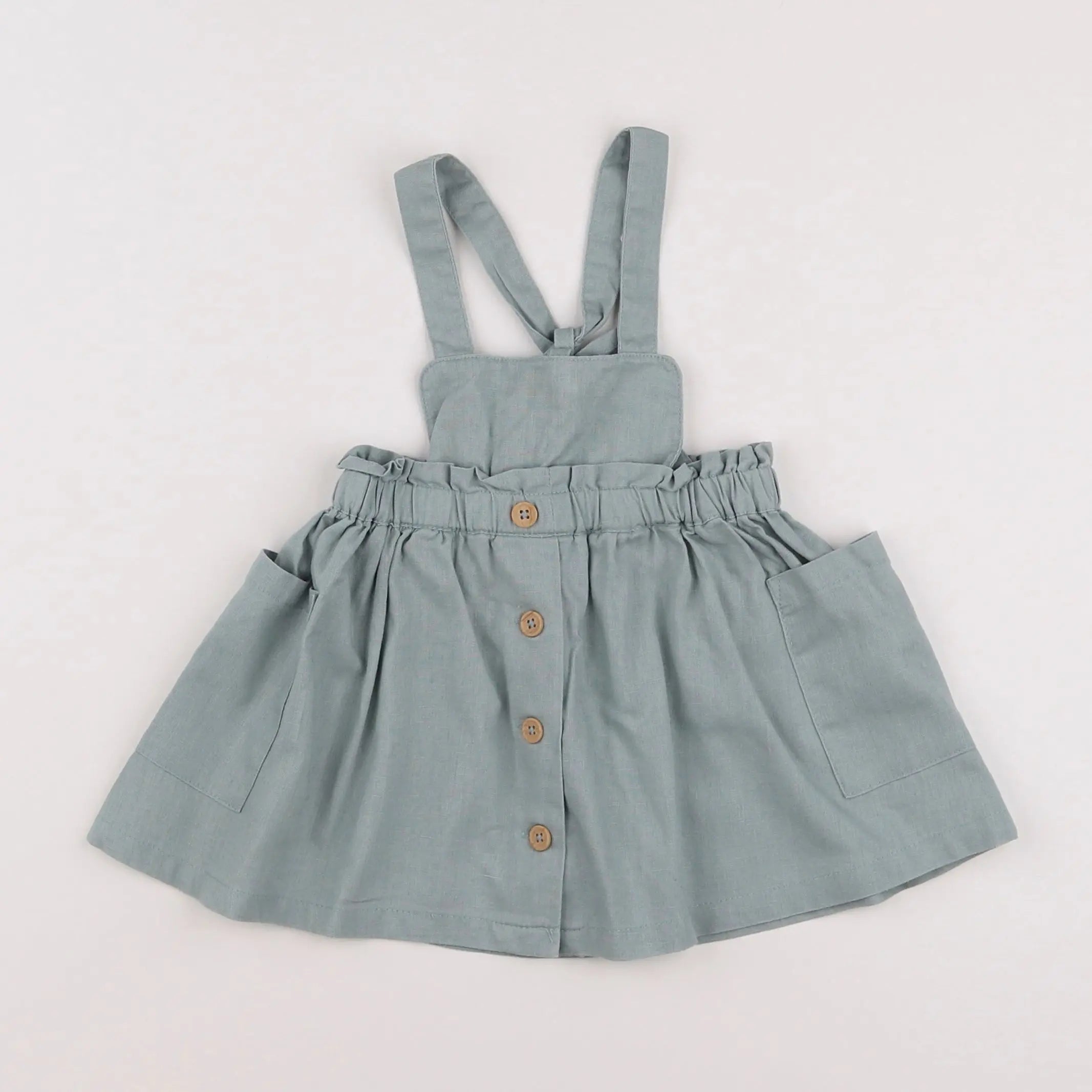Vertbaudet - robe vert - 18 mois